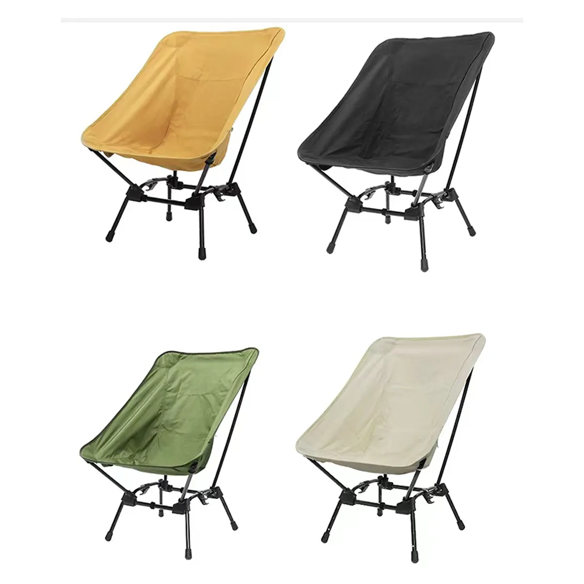 Portable Comfortable Adjustable Height Folding Camping Chair 4