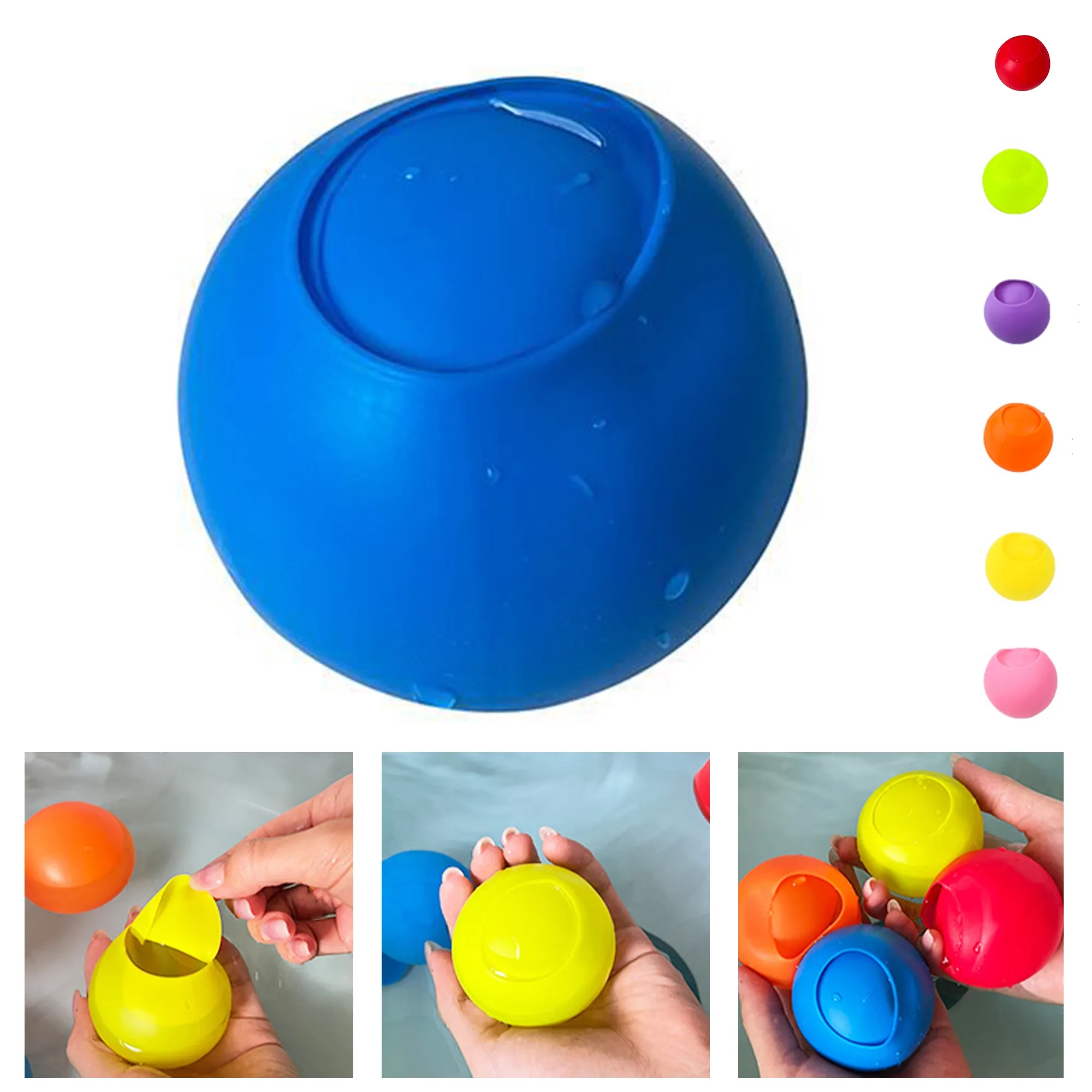 Reusable Silicone Water Balloons(Full Color) 2