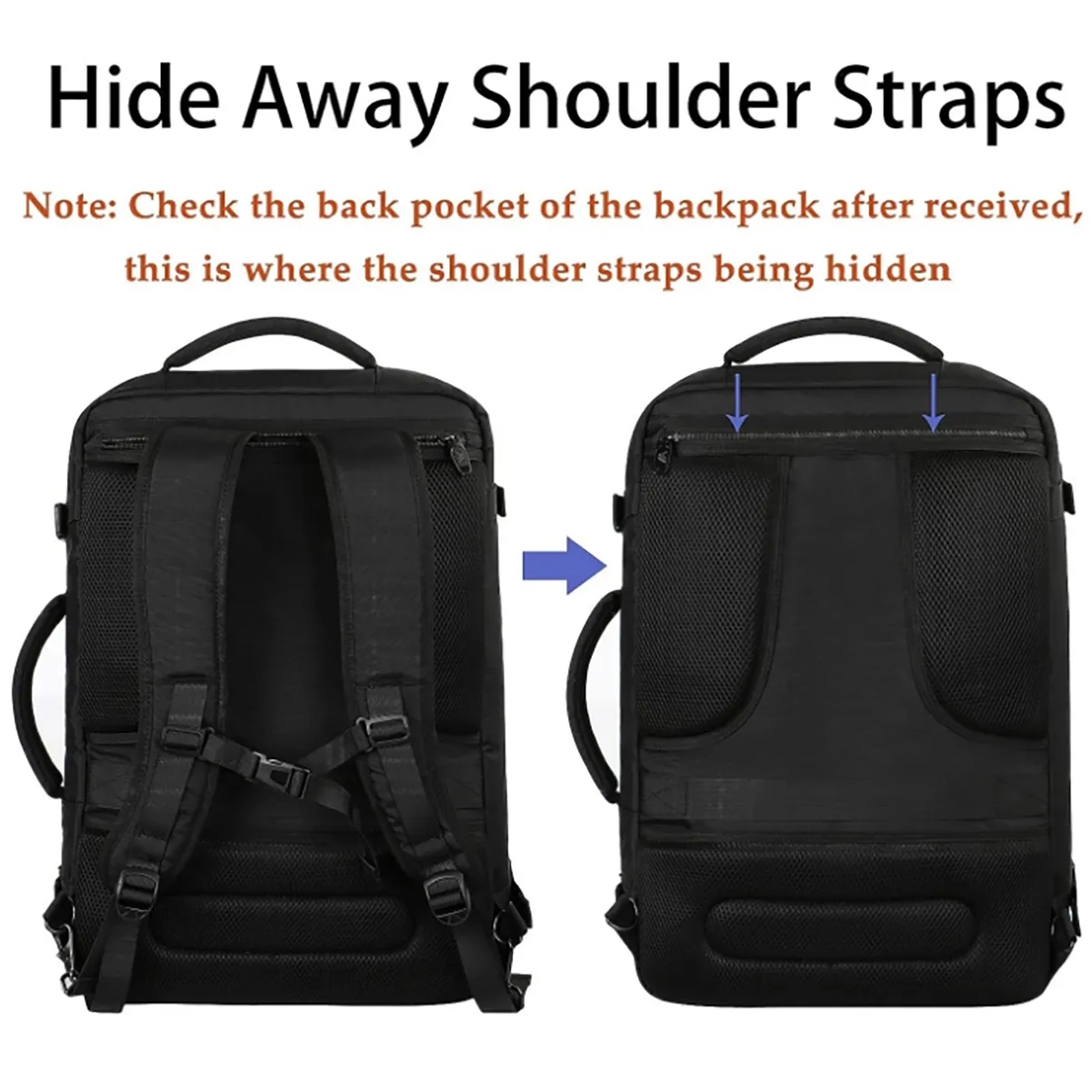 Extra Large Travel Backpack Expandable Airplane Approved Bag 3