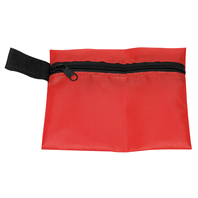 "Europa" 5 Piece Kit with 3-Ply Mask & Antiseptic Wipes in Zipper Pouch 28