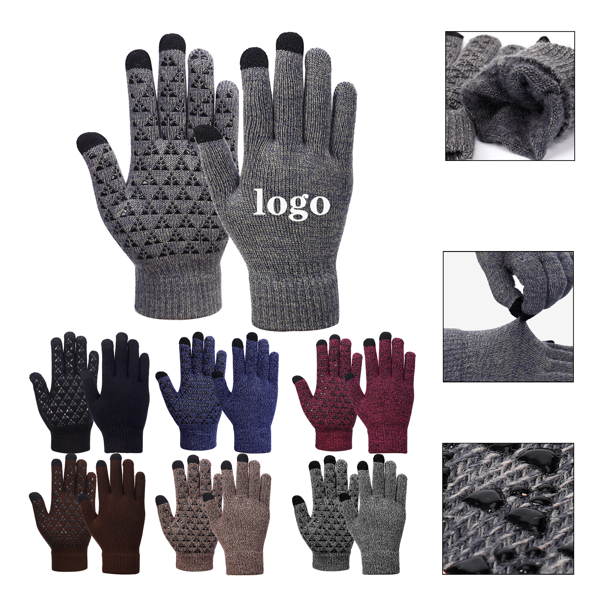 Winter Knit Touchscreen Gloves 1