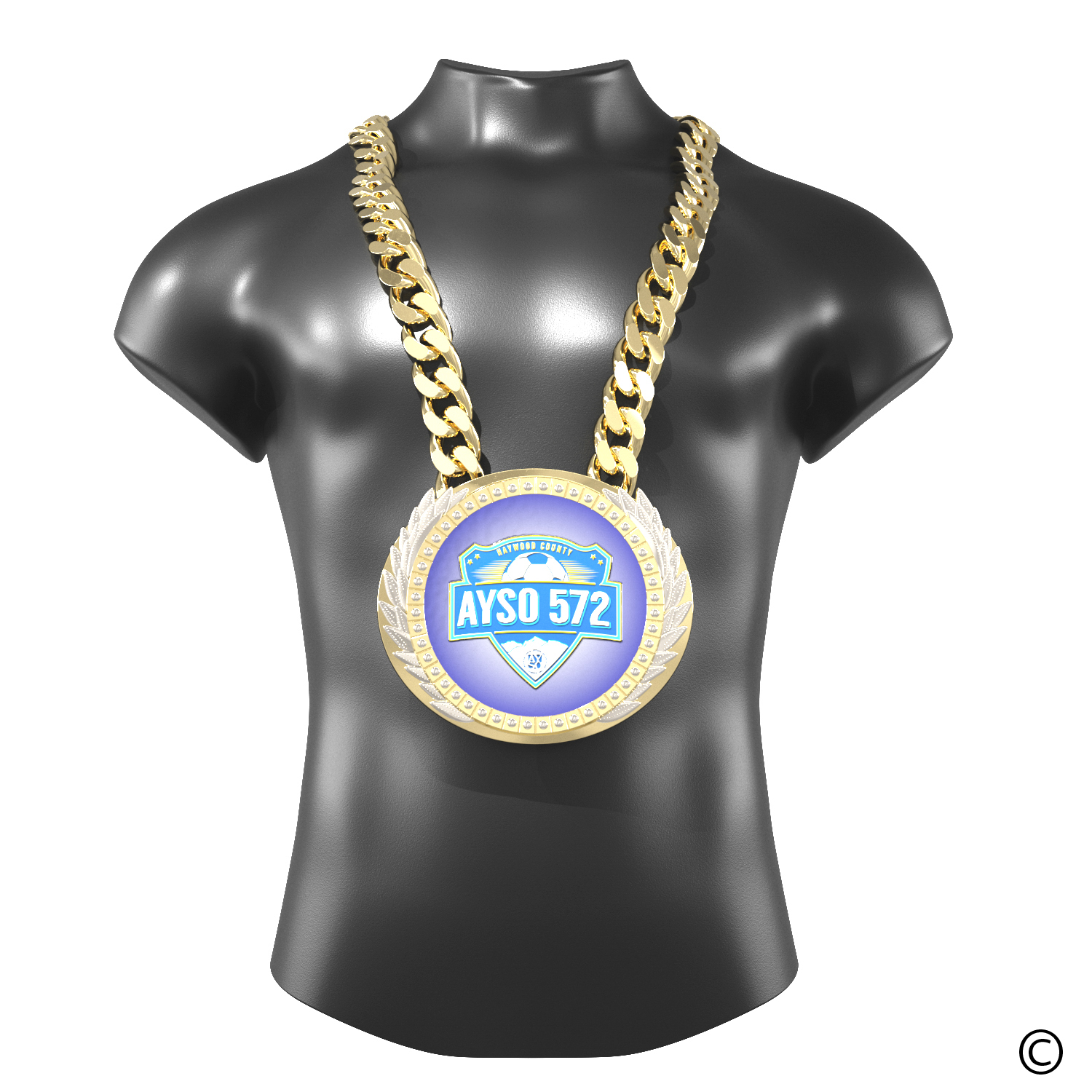Express Vibraprint® Presidential Champ Chain w/ Chain 17