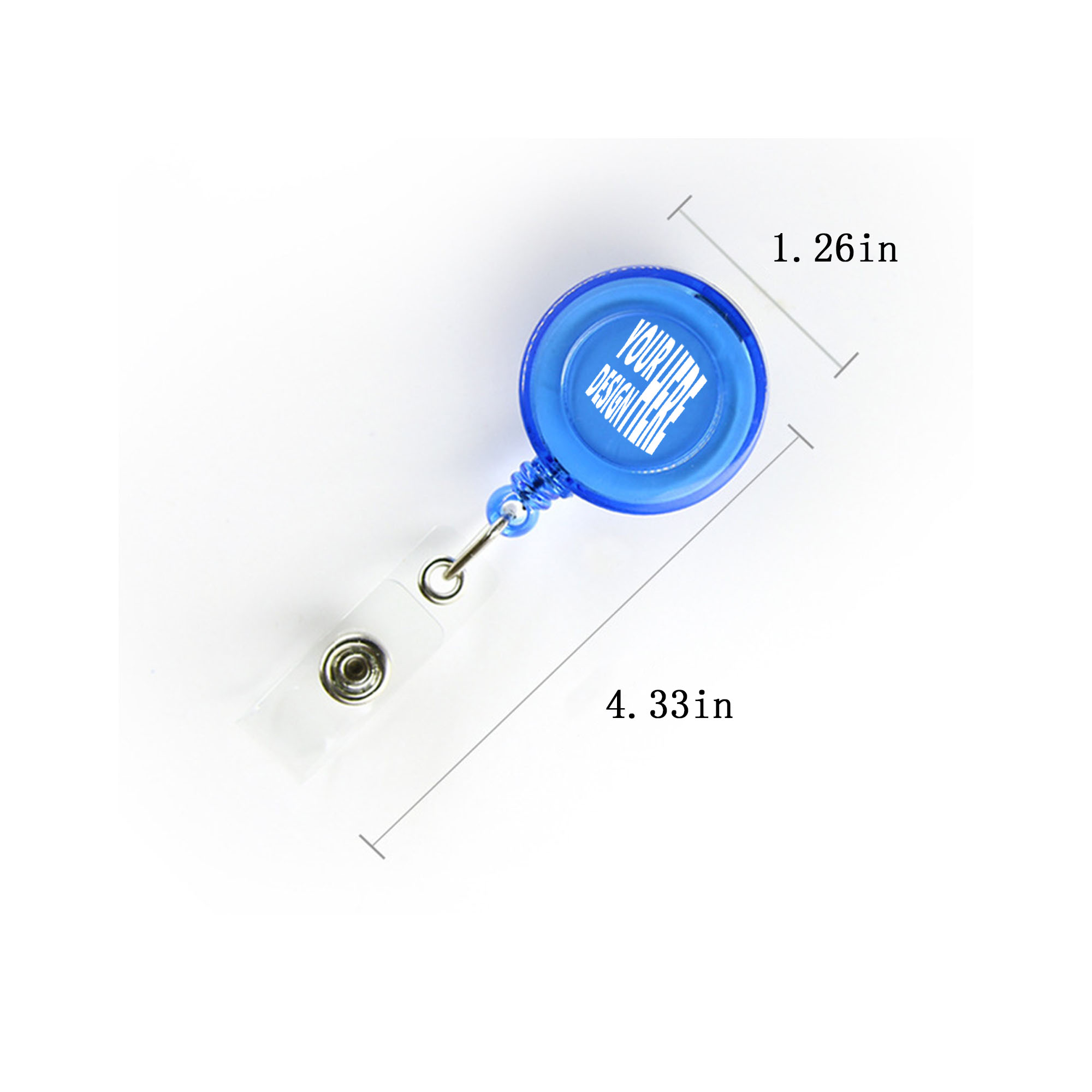 Round Clip-On ID Badge Holder 3