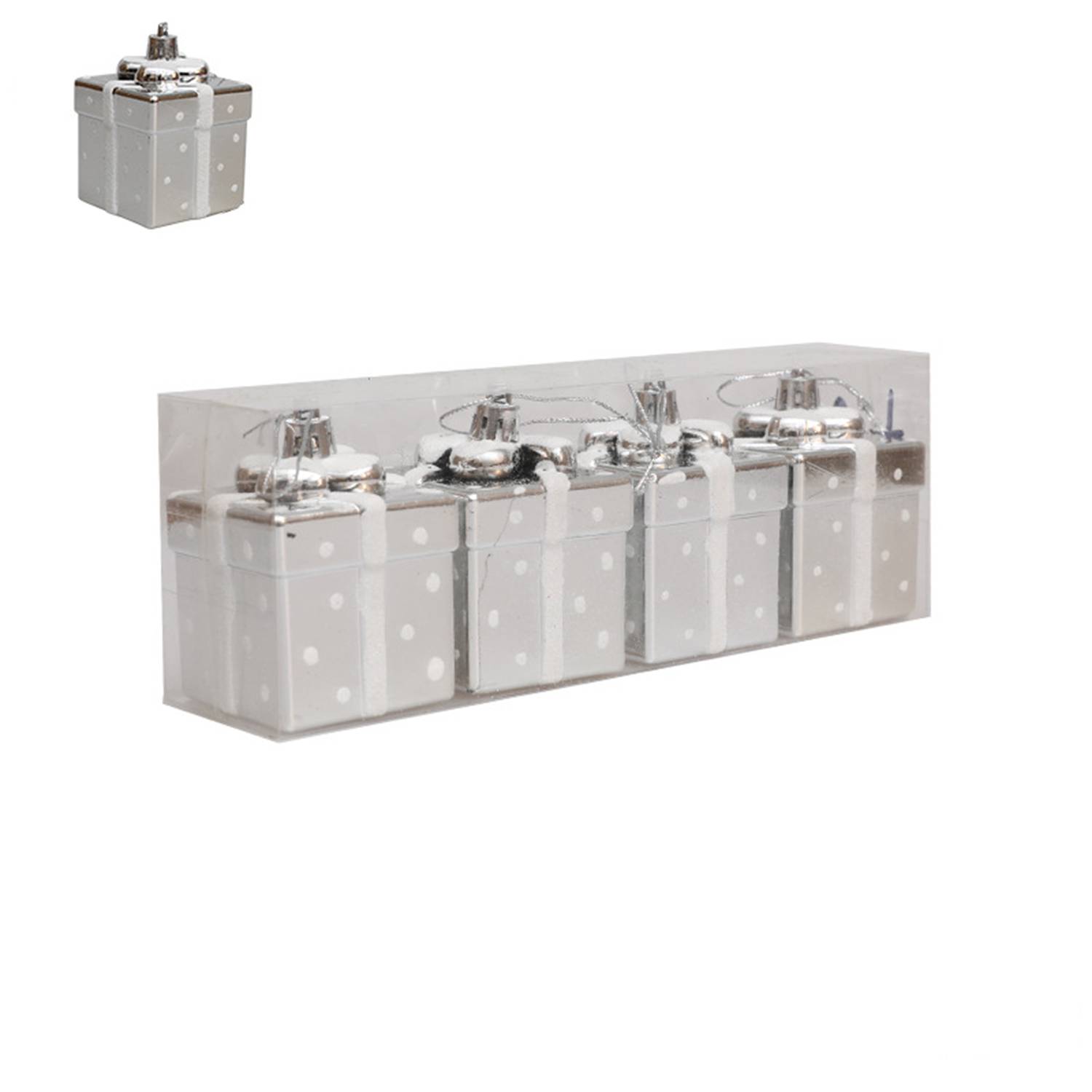 4 Pcs Mini Christmas Tree Ornament Gift Boxes 7