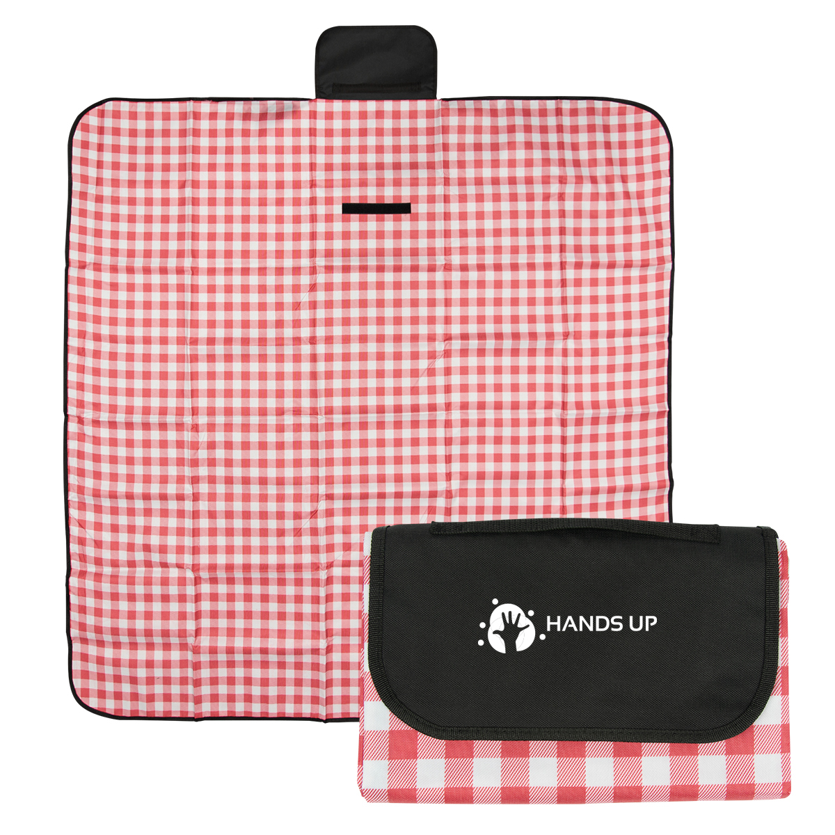 Gingham Roll-Up Picnic Blanket 2