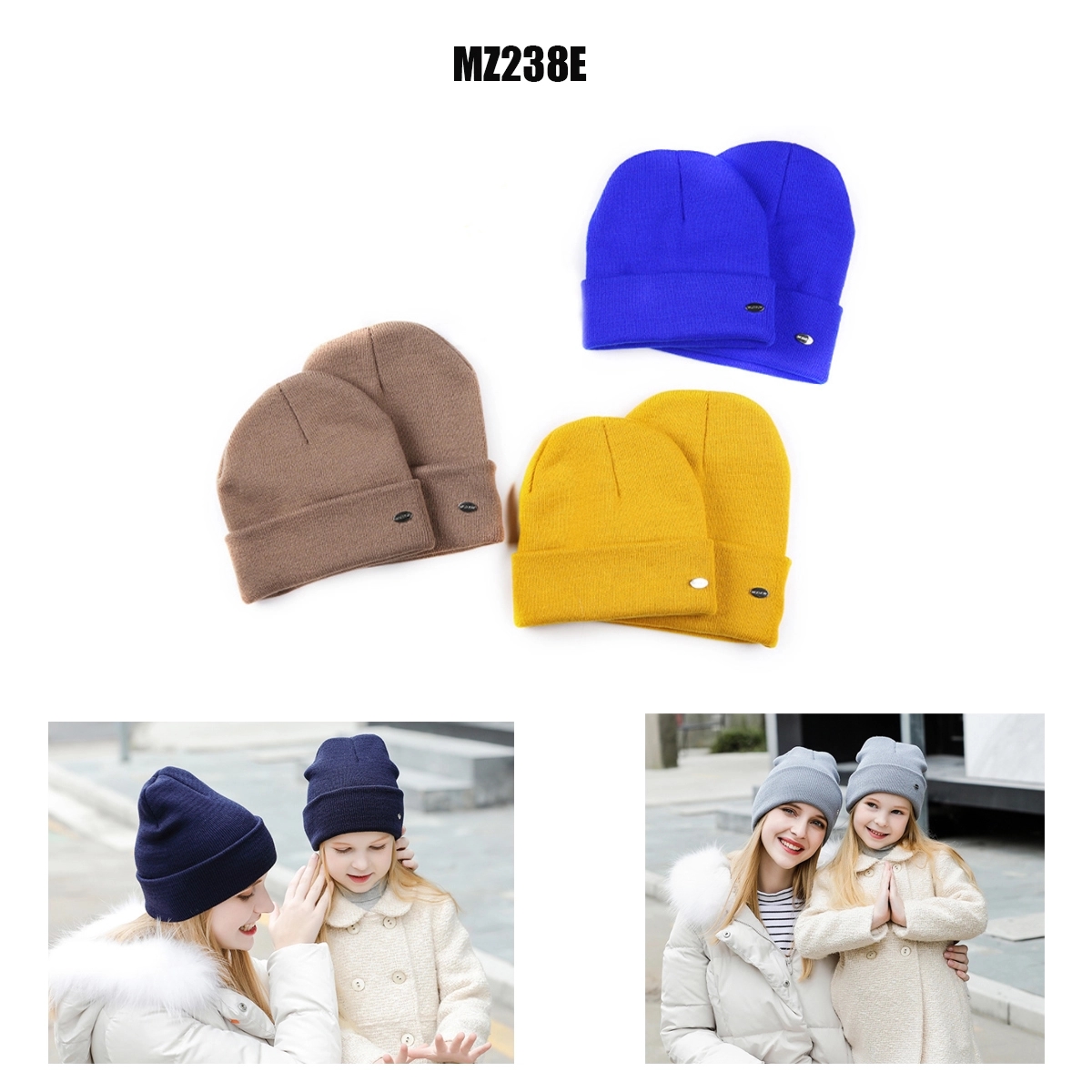 Women And Girls Winter Knitted Beanie Hat 3