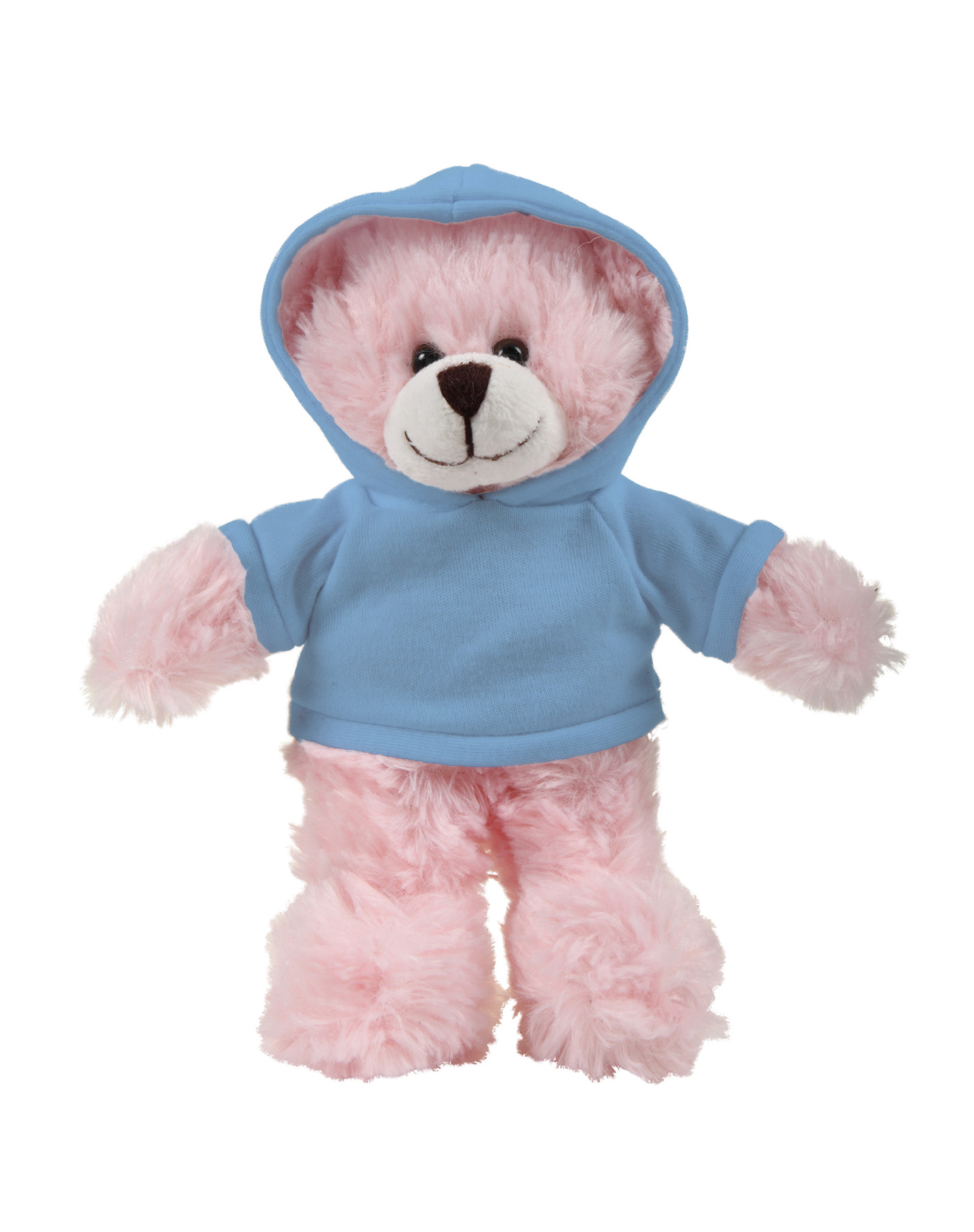 soft plush Pink Bear with hoodie