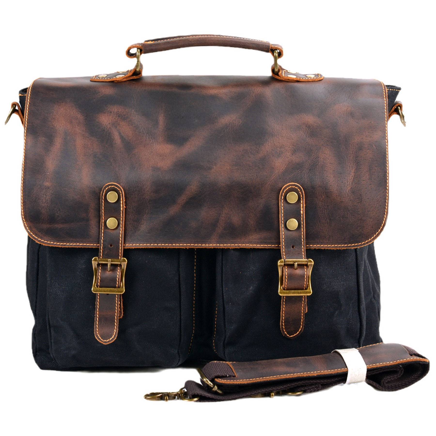 Genuine Leather multicolor Messenger Bag 2