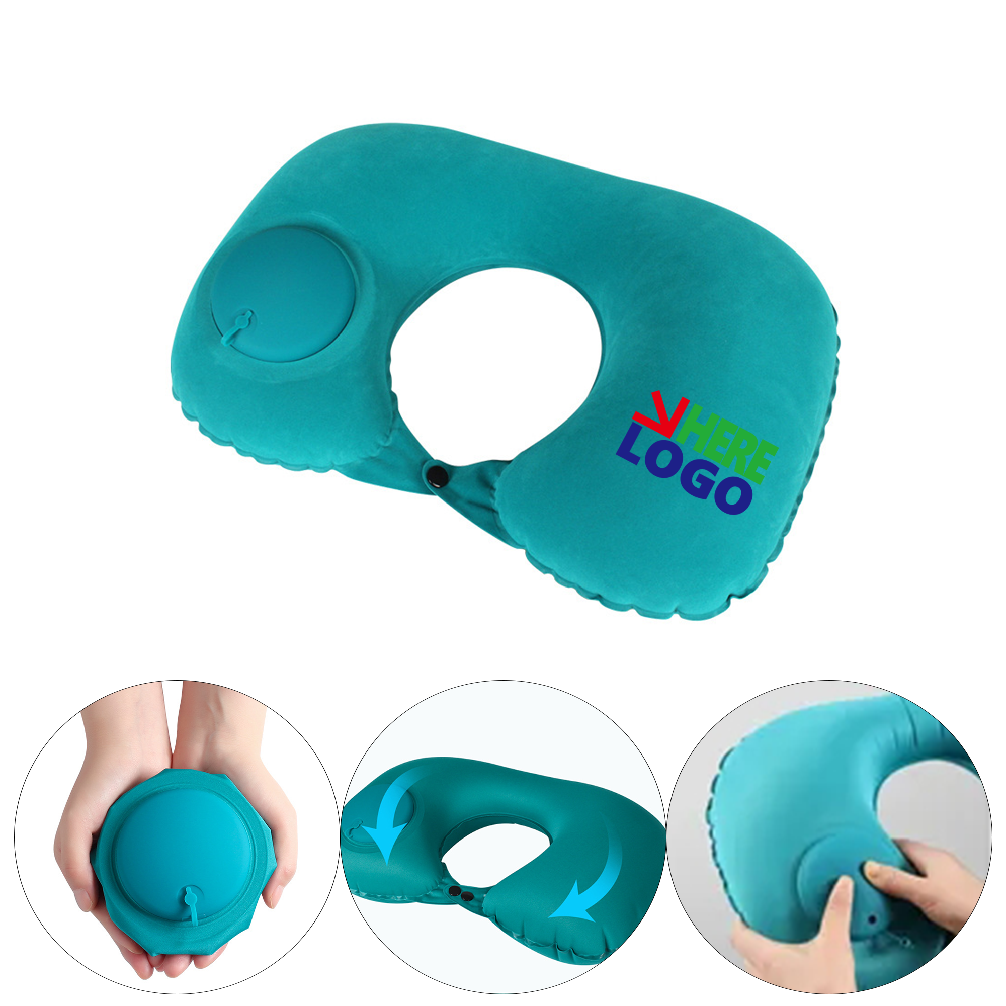Portable Inflatable Press U-pillow 2