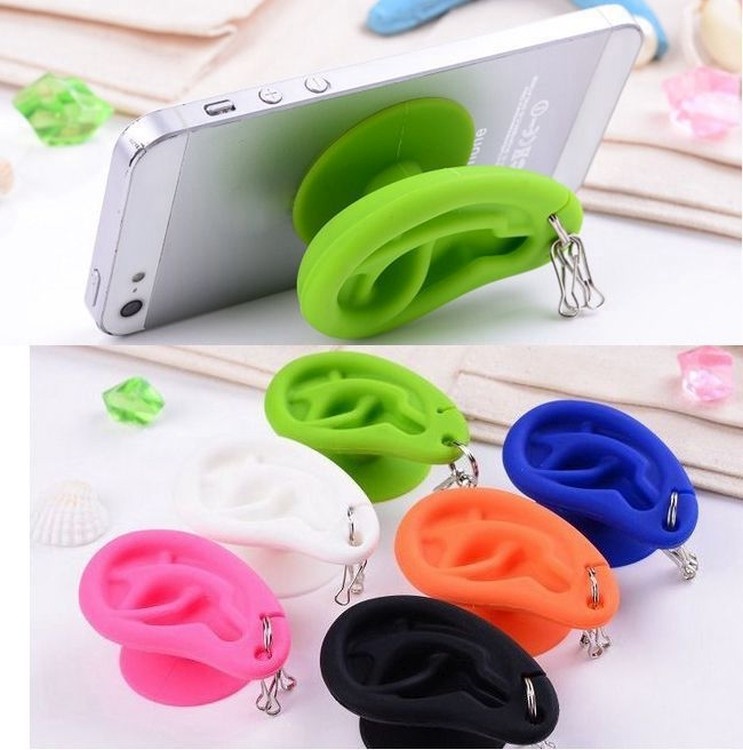 Ear Shaped Silicone Winder/Key chain 1