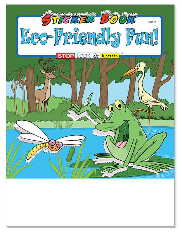 STICKER BOOK SET - Eco-Friendly Fun! Sticker Book Fun Pack 4
