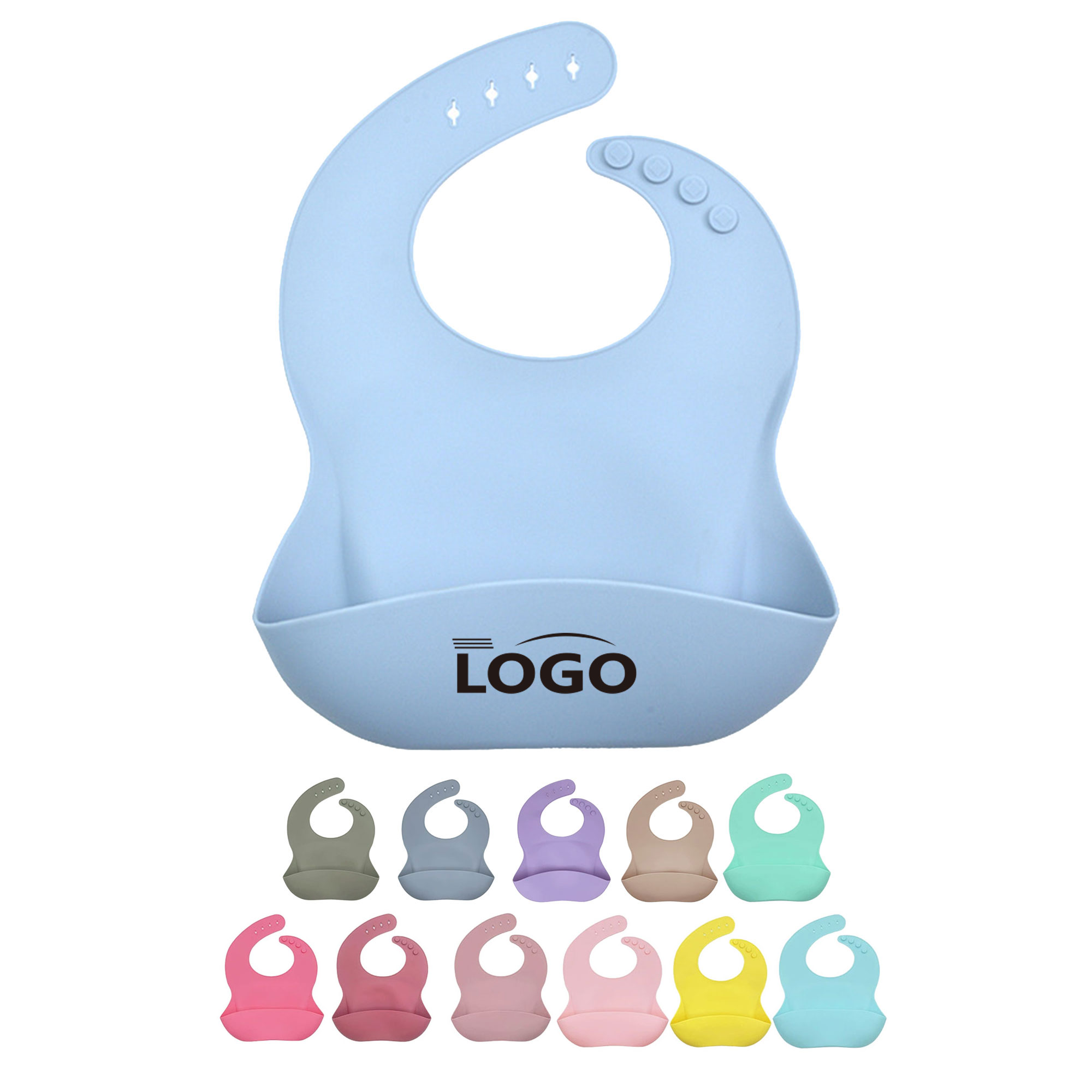 Soft Silicone Baby Feeding Bib 2