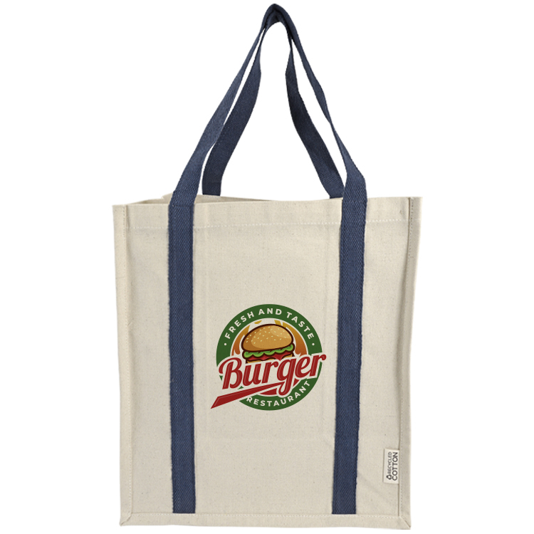 Denver Recycled Cotton Two Tone Shopper Tote 9