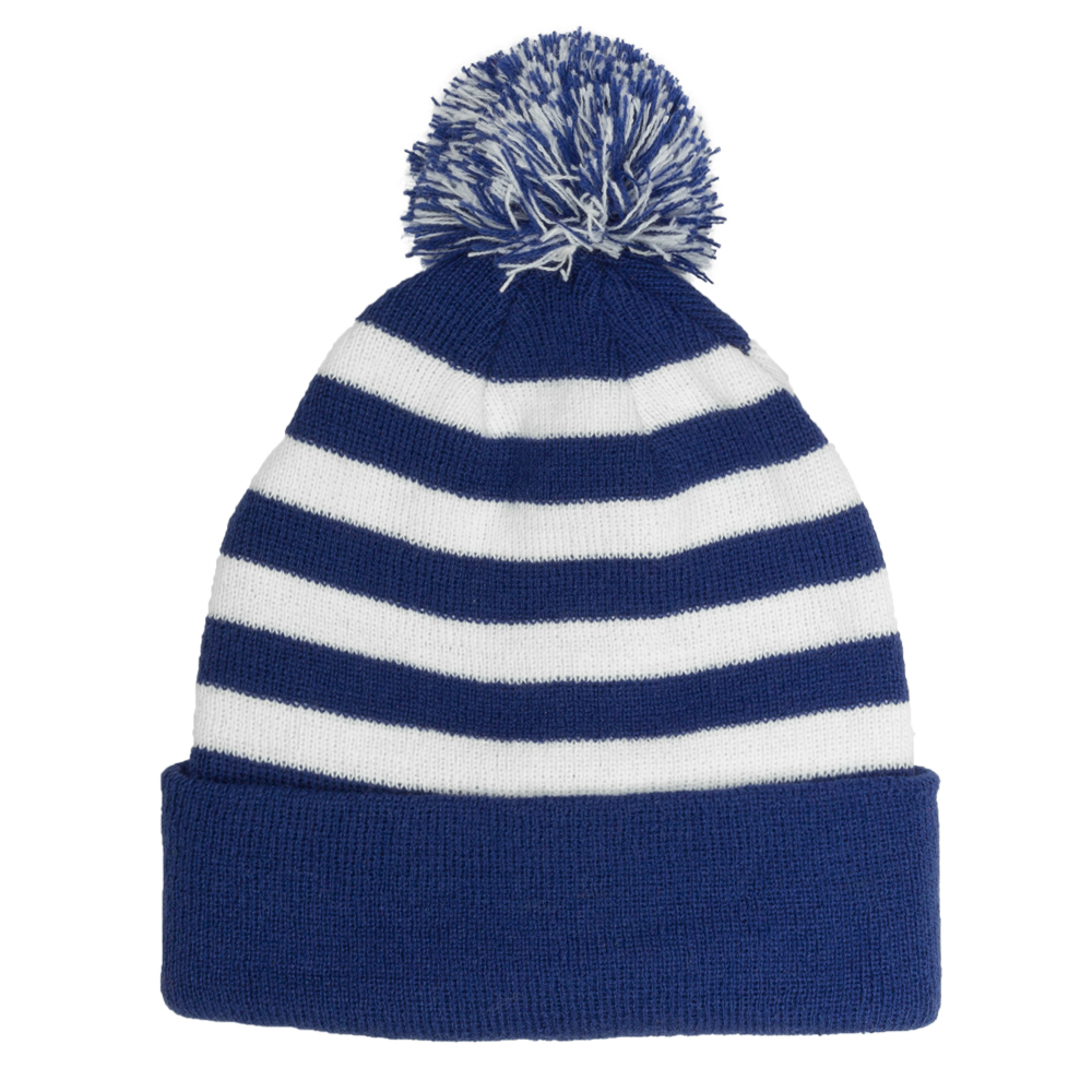 Two Tone Rib Knit Beanie 2
