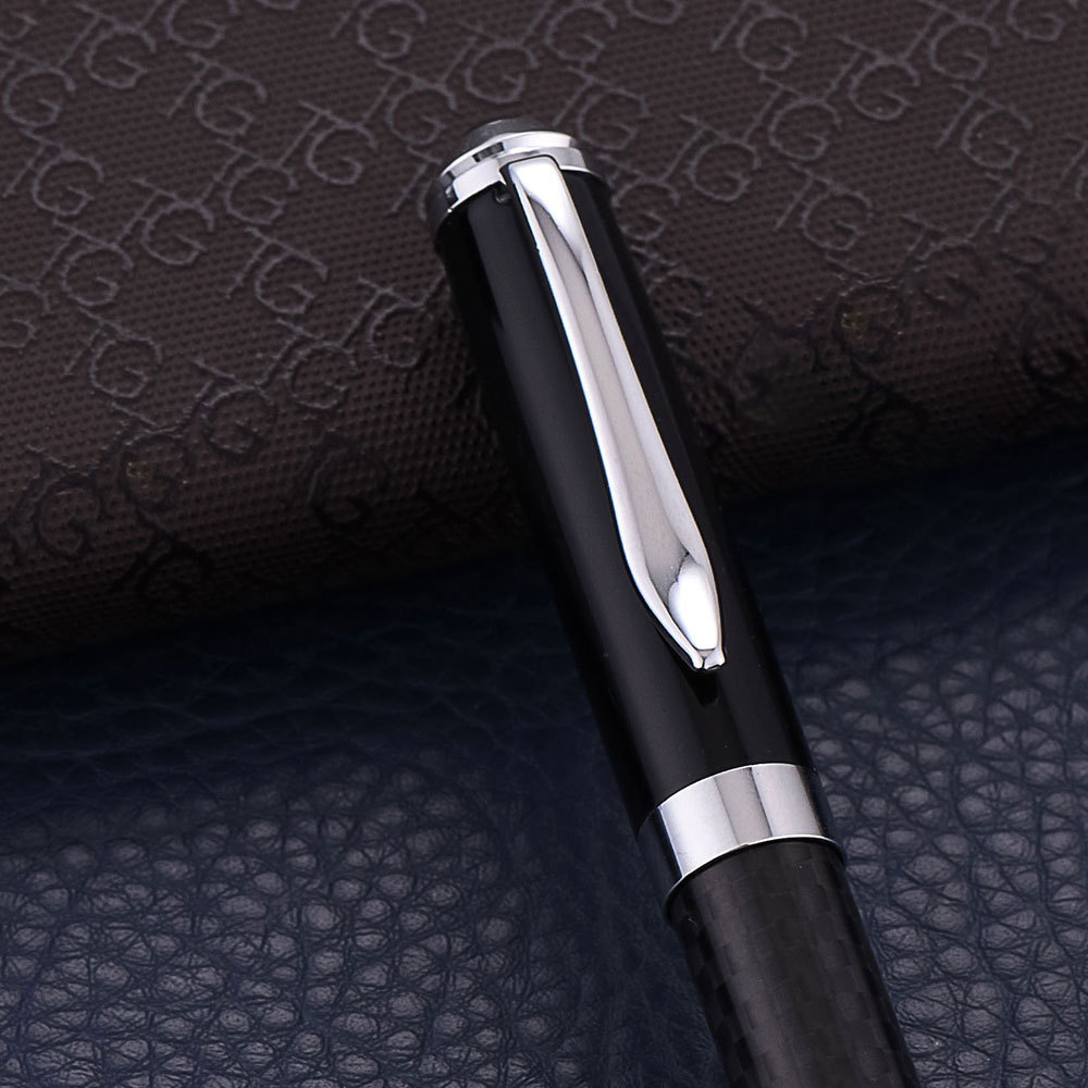 Metal Signature Pen with Carbon Fiber Pen Tube 2