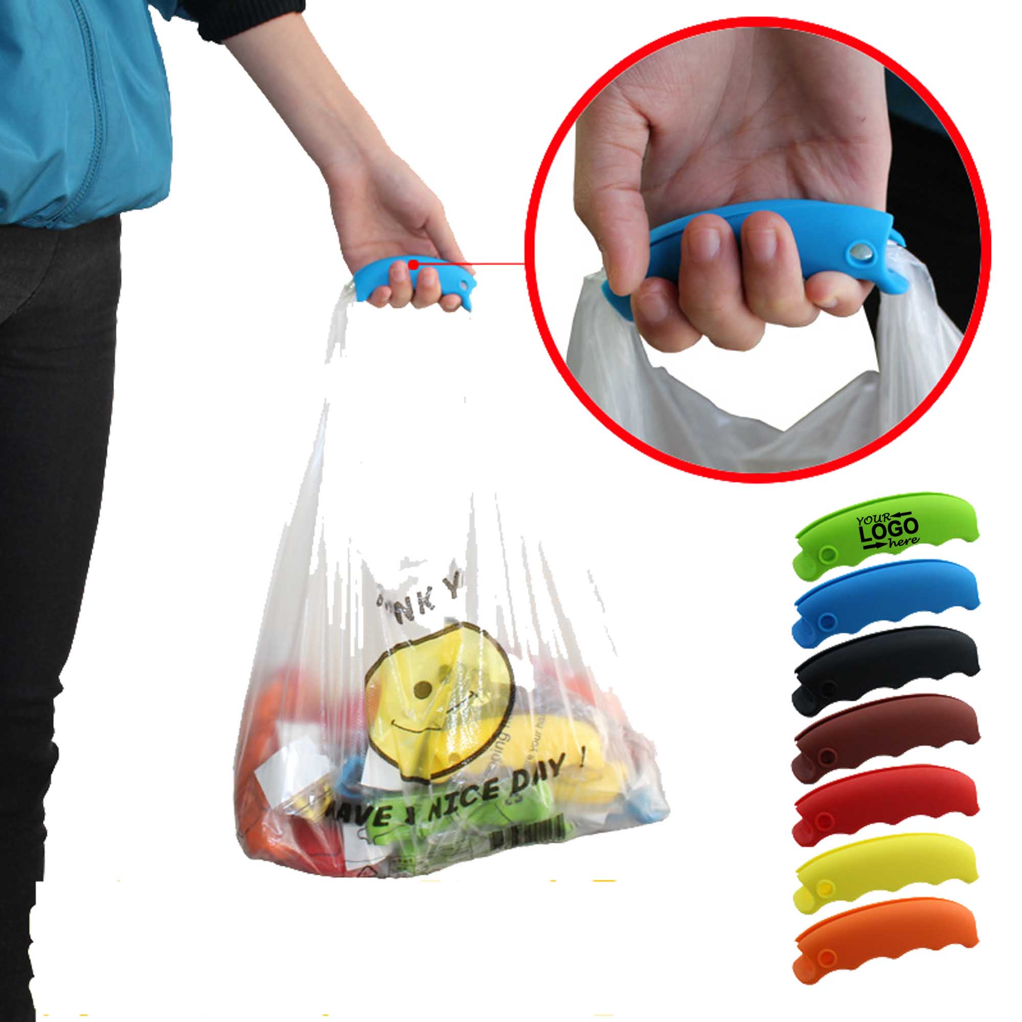 Silicone Grocery Bag Carrier Handle 2
