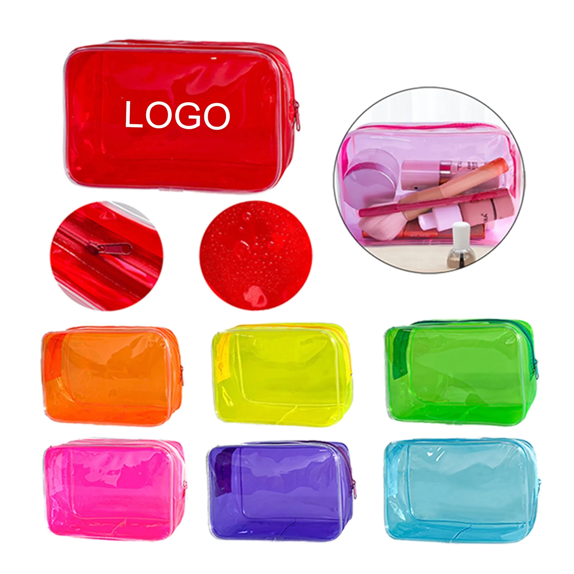 Vibrant PVC Travel Makeup Bag 2