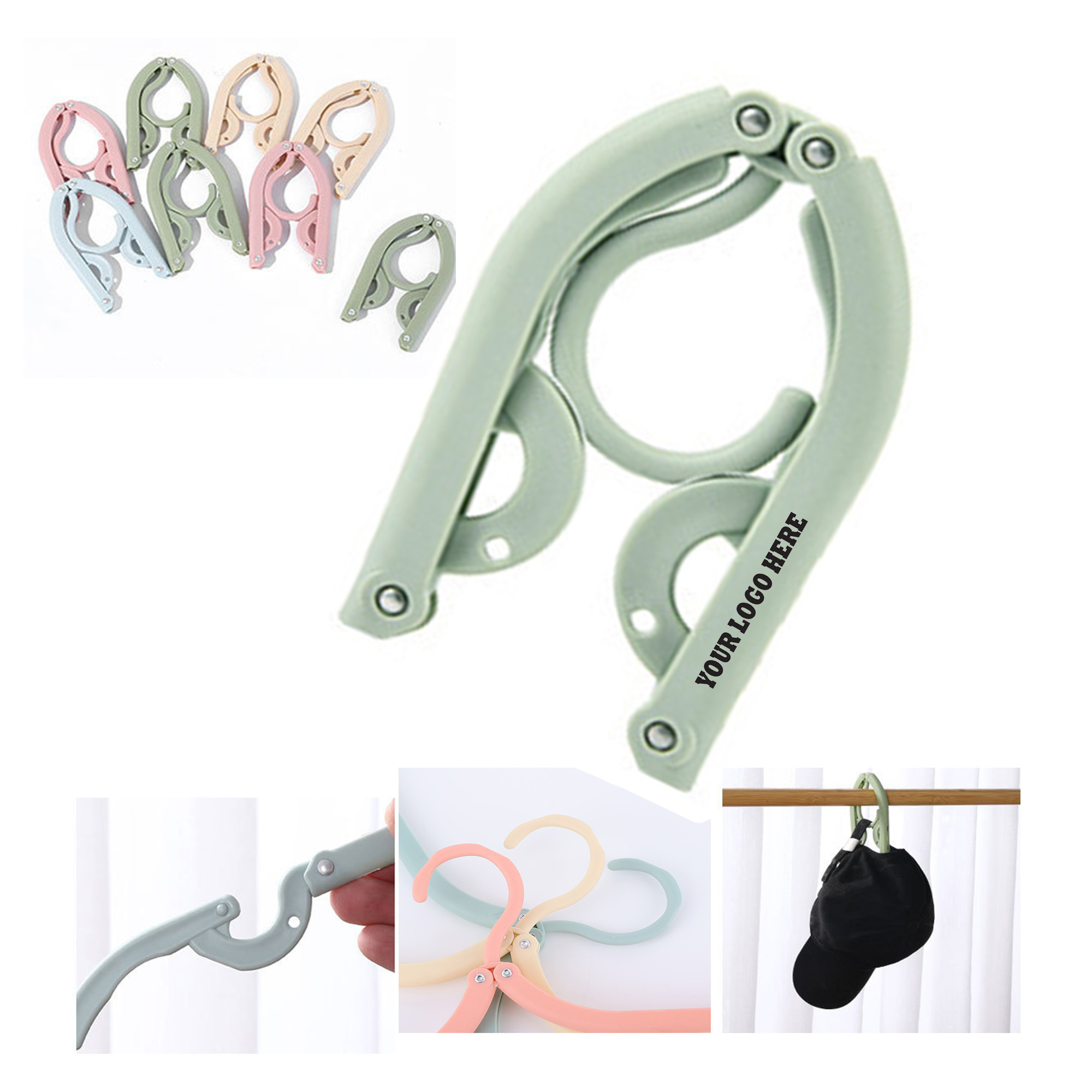 MOQ 50PCS PP Folding Clothes Hanger 2