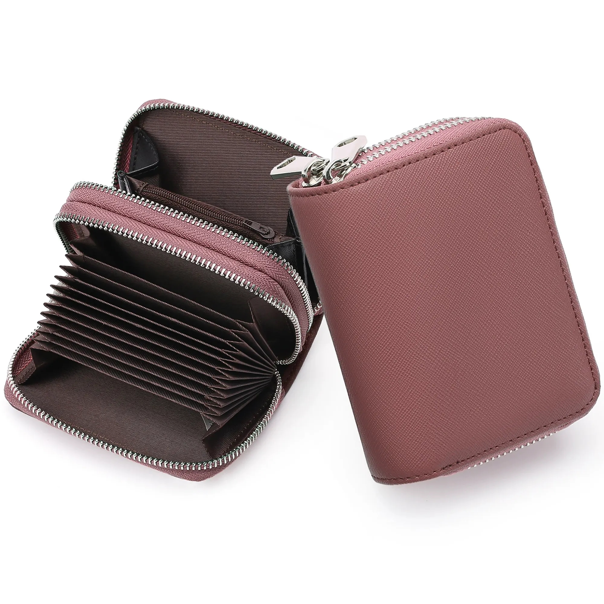 RFID Double Zipper Multifunctional Wallet 3