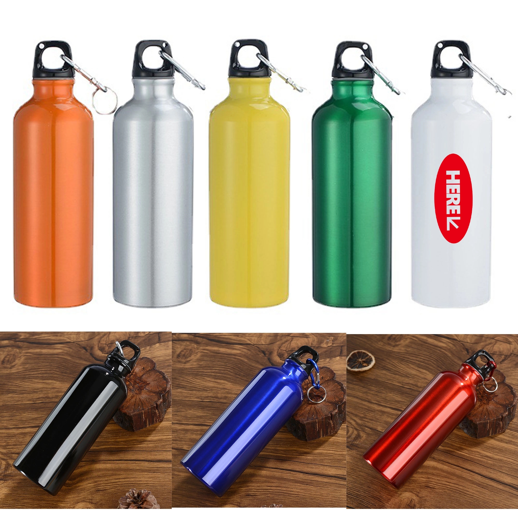 Gym Aluminum Water Bottles 17 oz