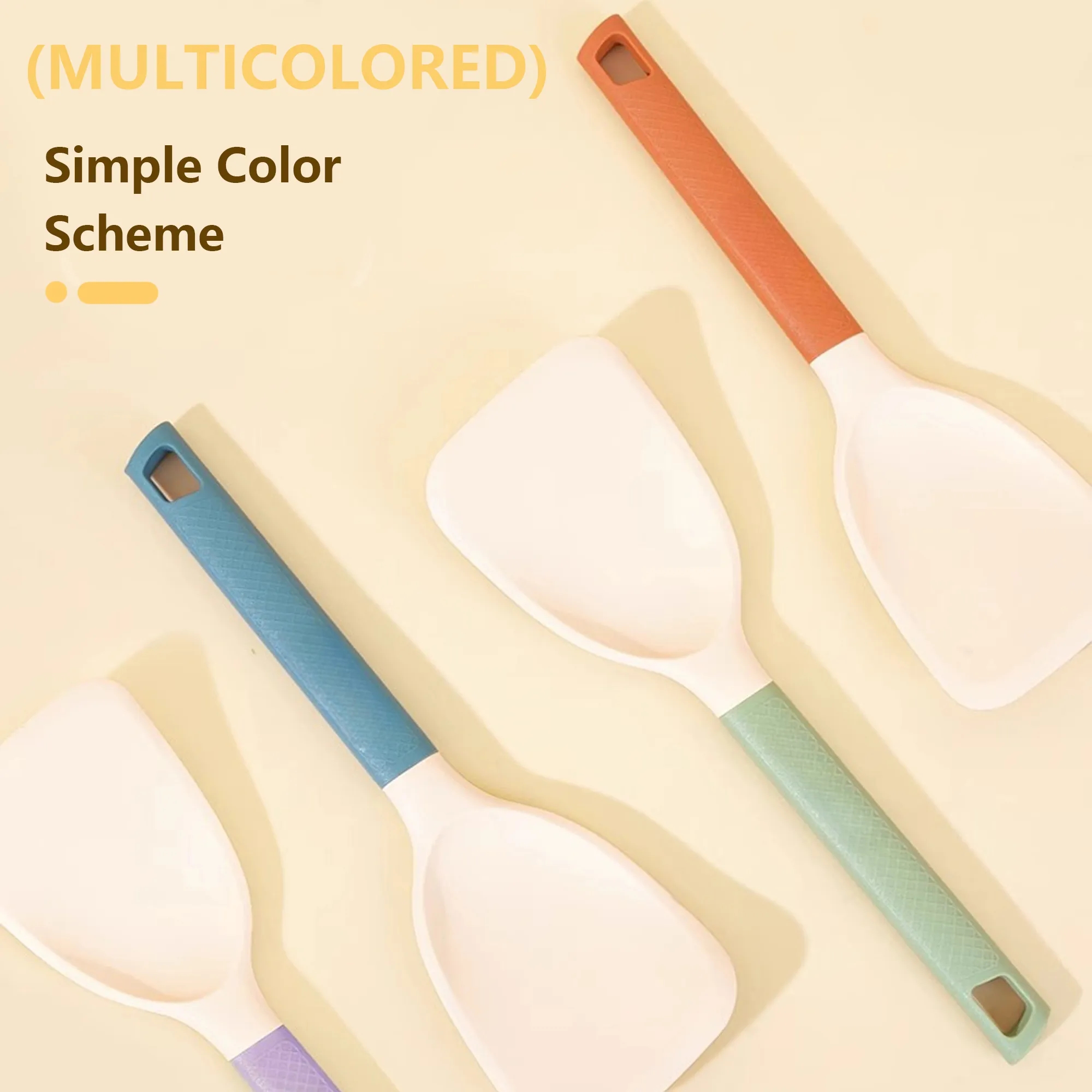 Long Handle Silicone Spatula For Nonstick Pans 4