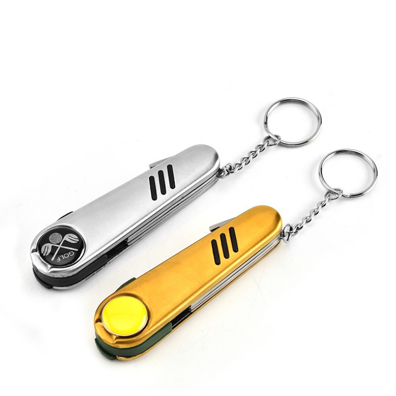 Stainless Steel Key Chain Pocket Golf Multi-Tool 4