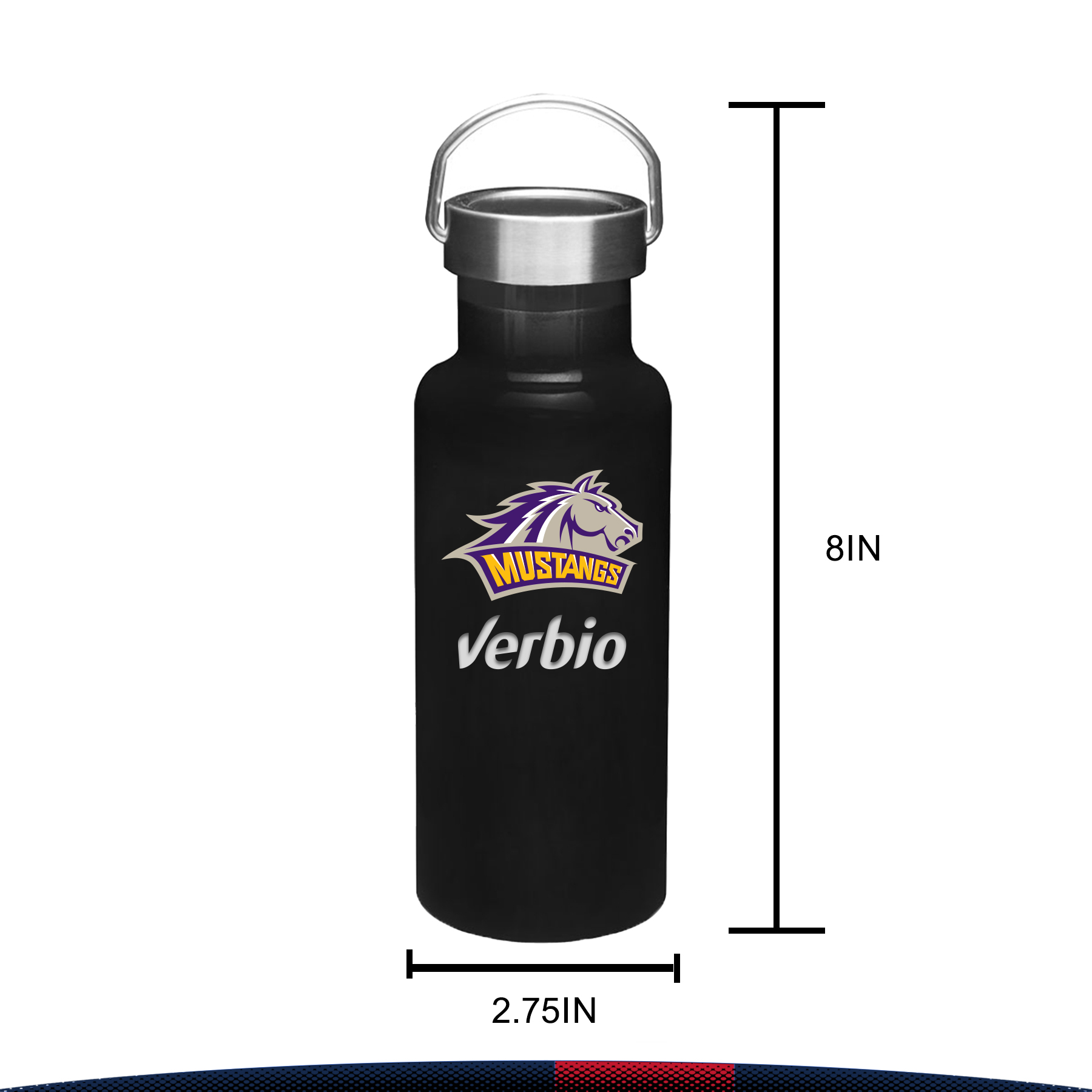 Fulnis Stainless Steel Water Bottle - 17 OZ., custom water bottle with logo imprint 5