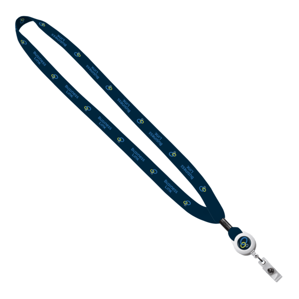 5/8" Dye-Sublimated Lanyard w/ Retractable Badge Reel 3