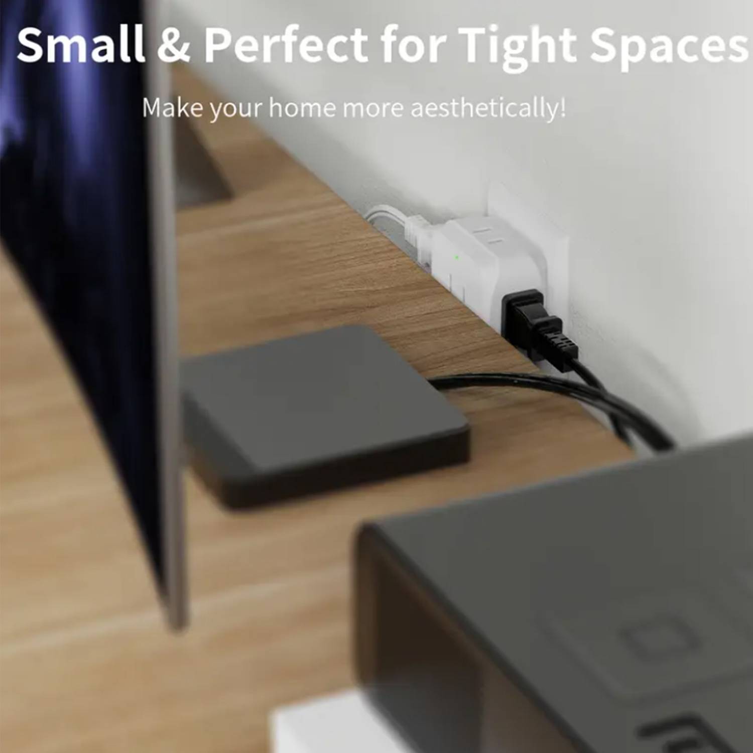 Mini Multi-Plug Wall Outlet Extender 6