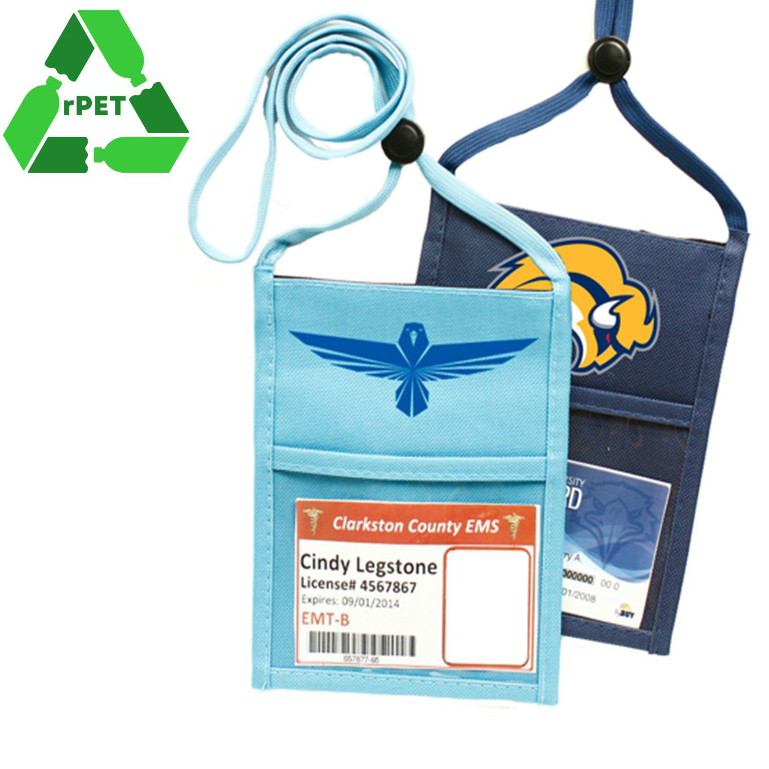 Nylon rPET Premium Double Window Pouch 3