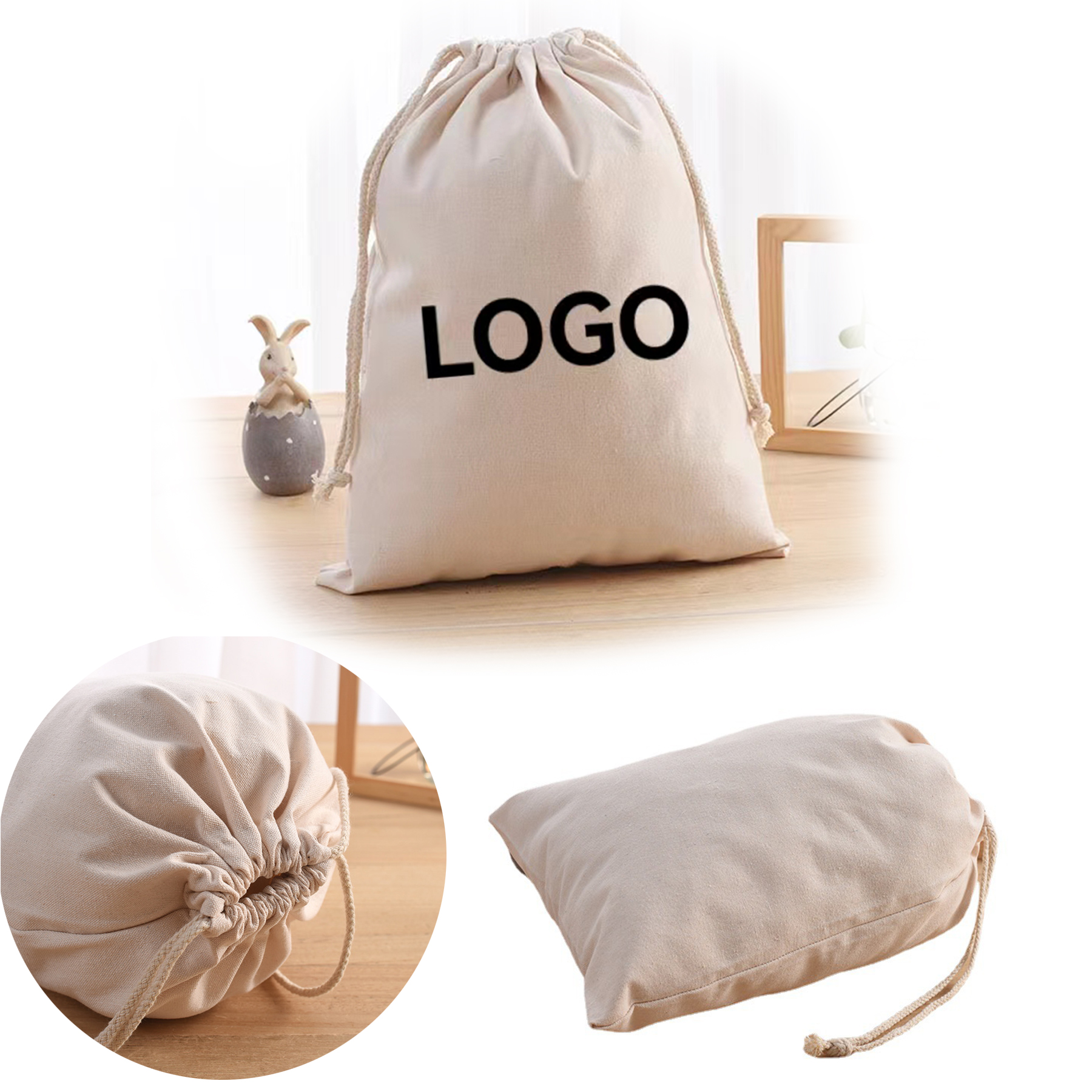 Cotton Drawstring Bag 1
