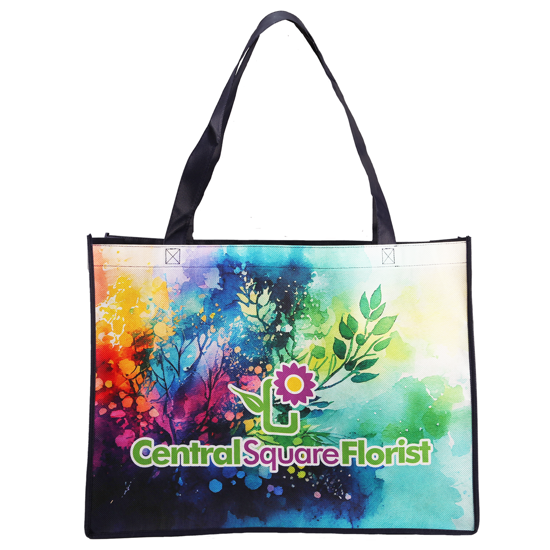 Sublimated Large Non-Woven Shopping Tote Bag 7