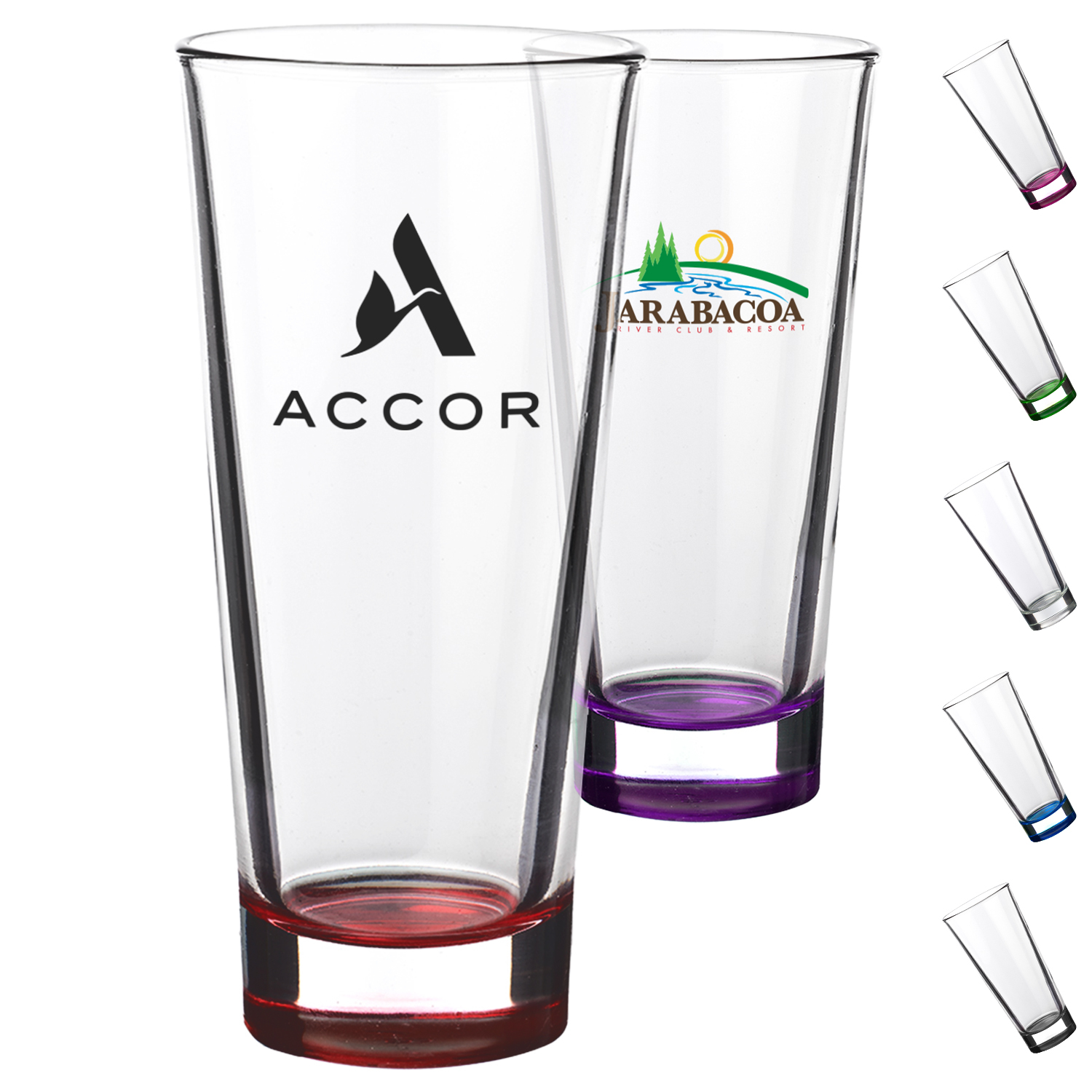 Atenez Highball 17 oz. Glasses, custom glassware with logo imprint 2