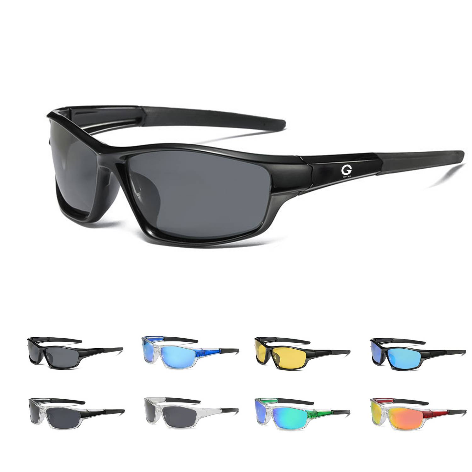 Rectangle Polarized Sports Outdoor Cycling Sunglasses 4