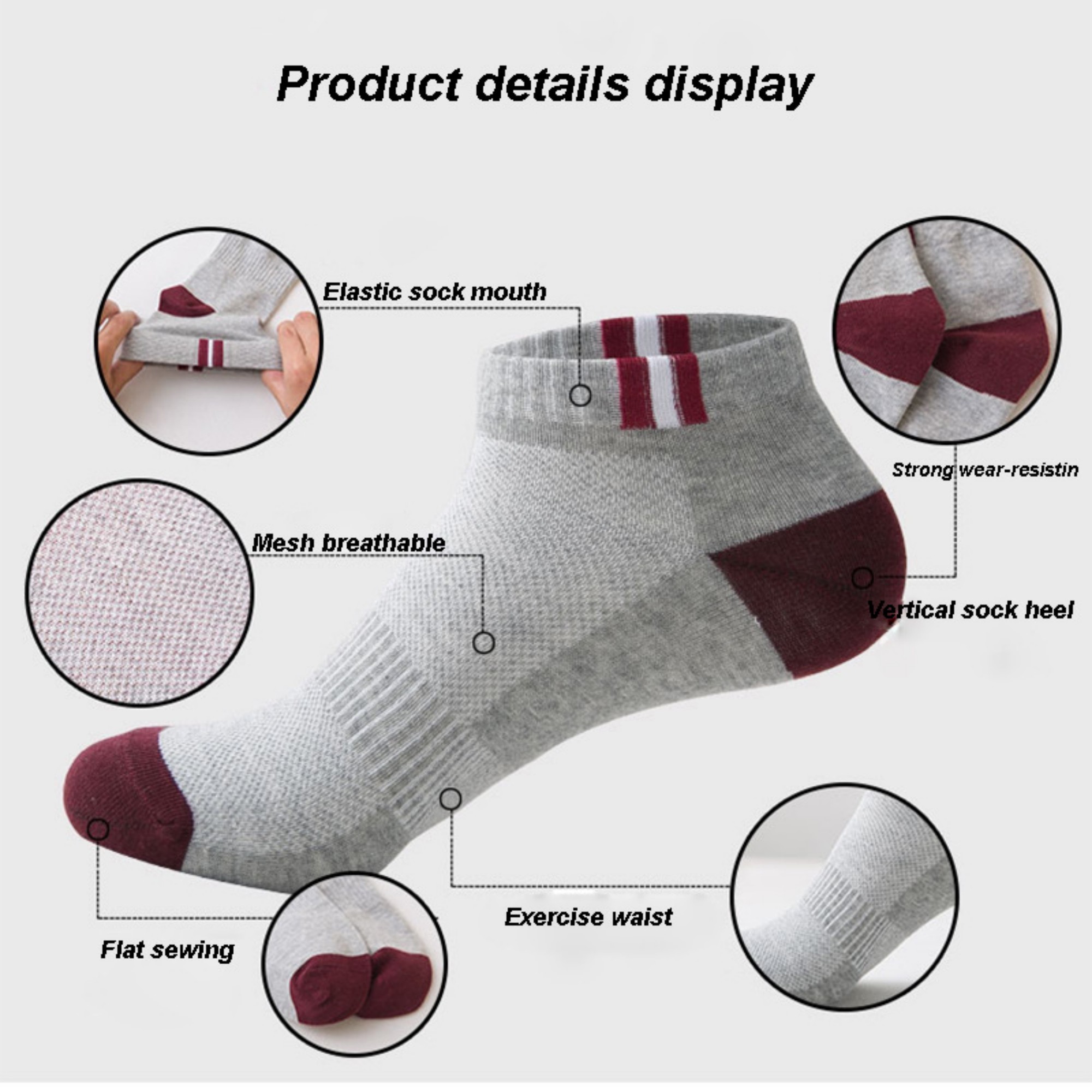 Men's No-Show Socks 6