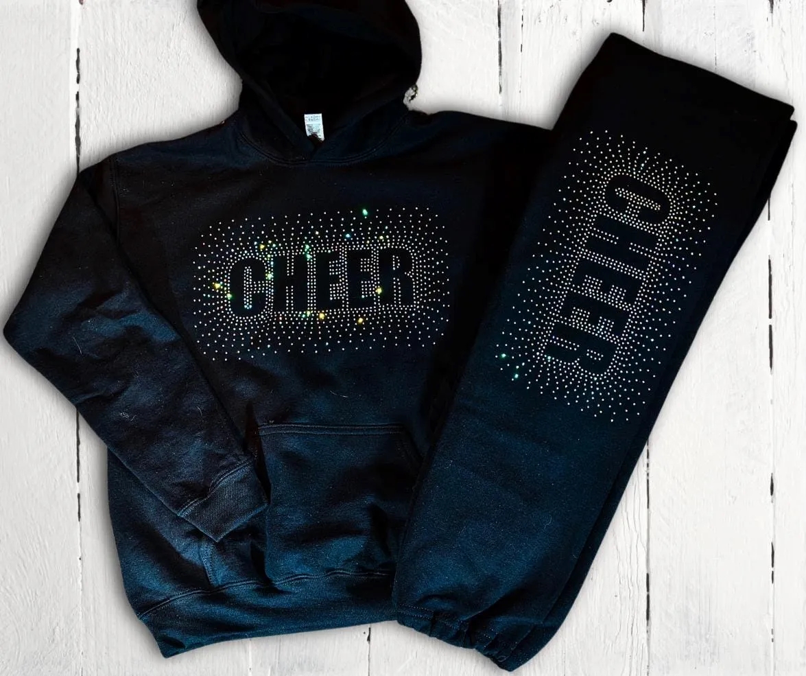 Sparkling Rhinestone Custom Sweatsuit for Glamorous Style 1
