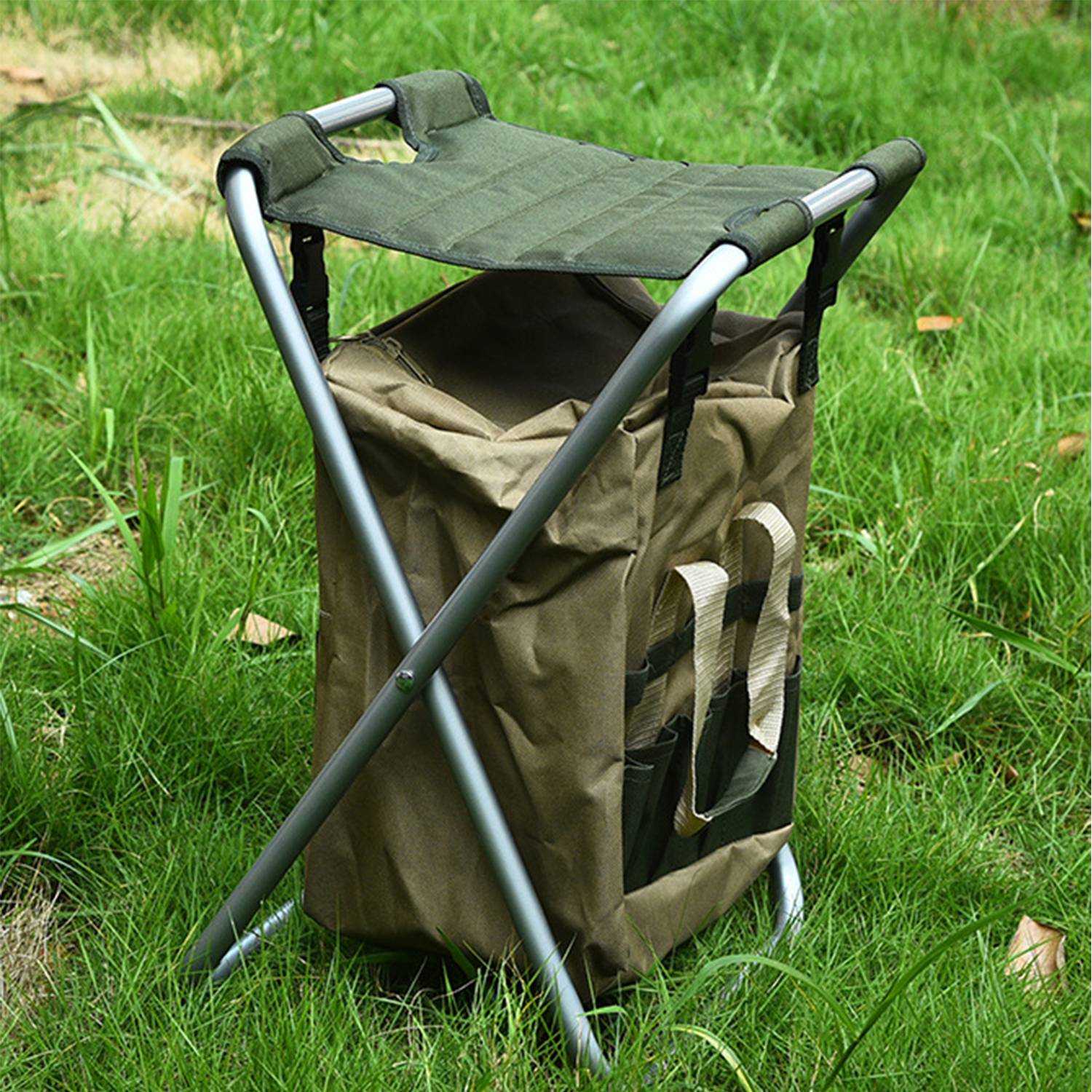 Multifunctional Foldable Utility Backpack Stool Portable 4