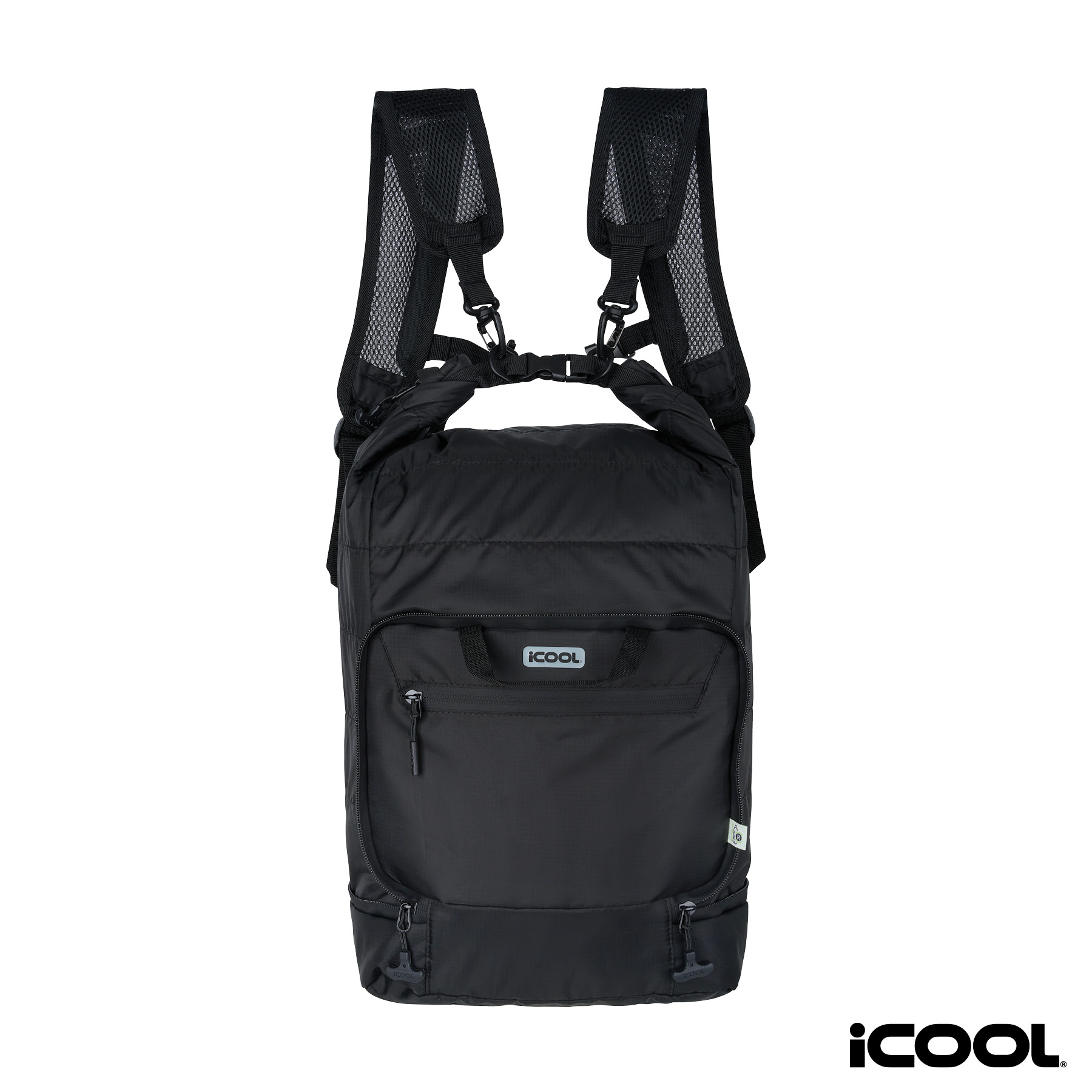 iCOOL® Rockvale Repreve® Packable Puffer 24-Can Backpack Cooler 21