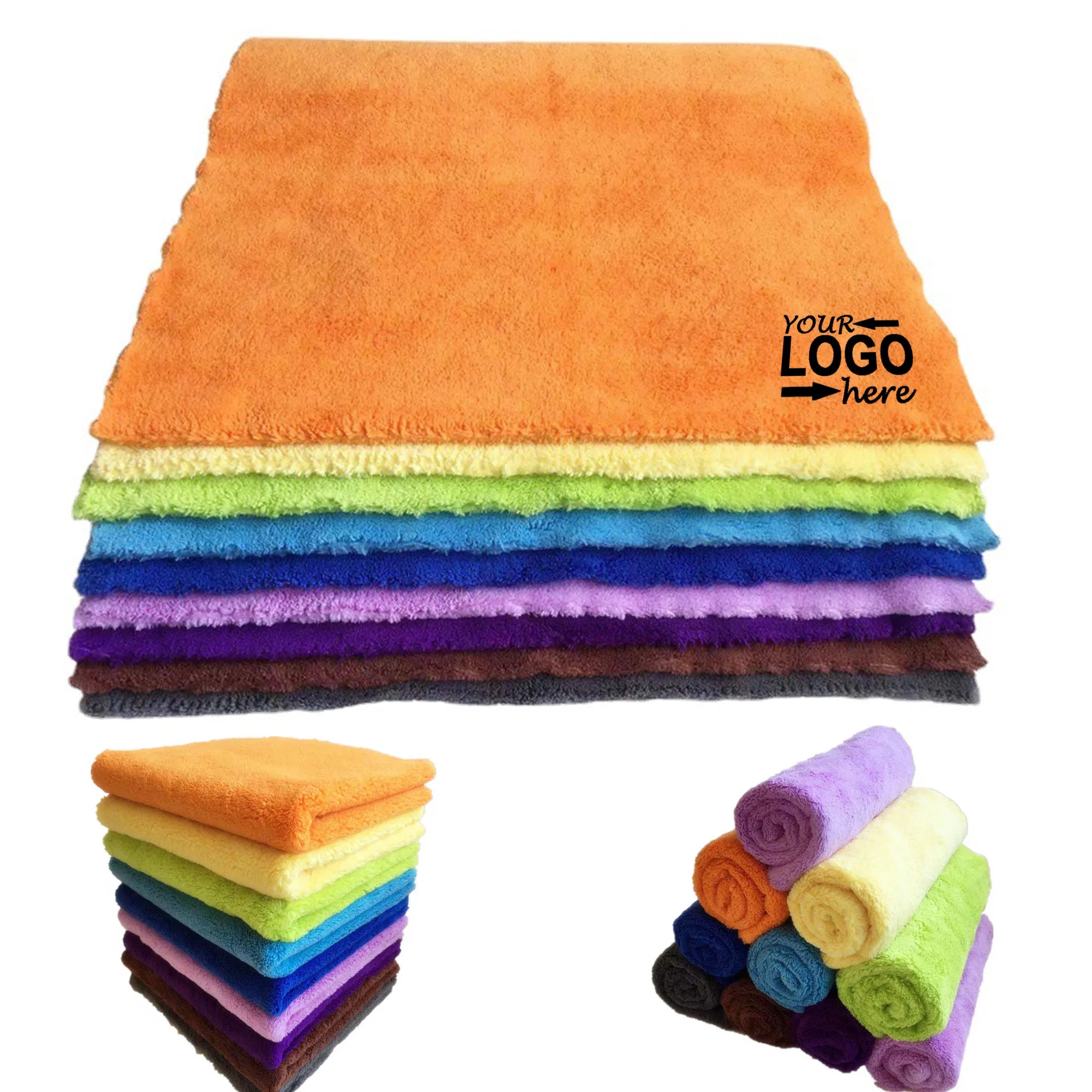 Buffing Polishing Towel Edgeless Microfiber Cloth 2