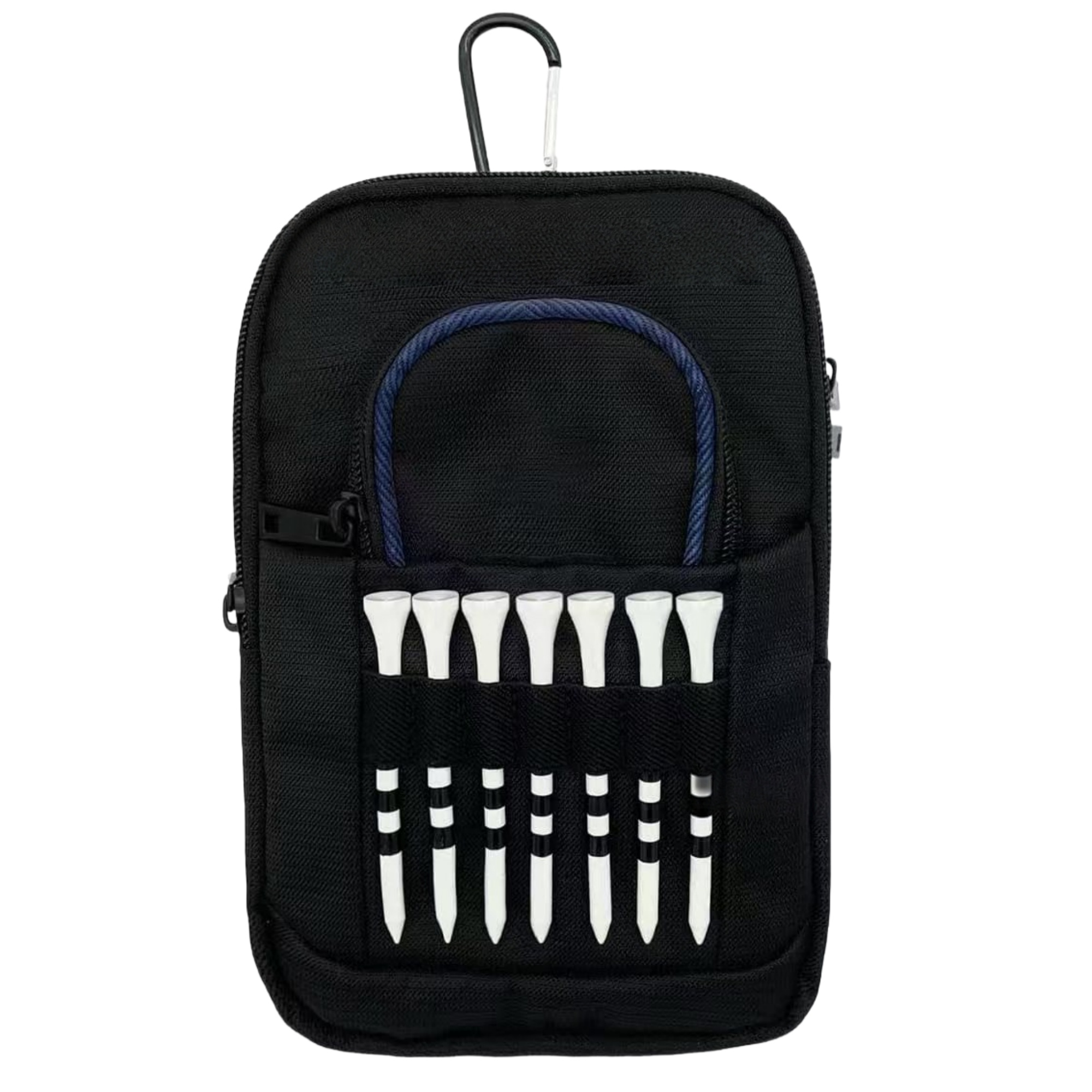 Multi-Pockets Golf Bag Pouch with Detachable Clip 2