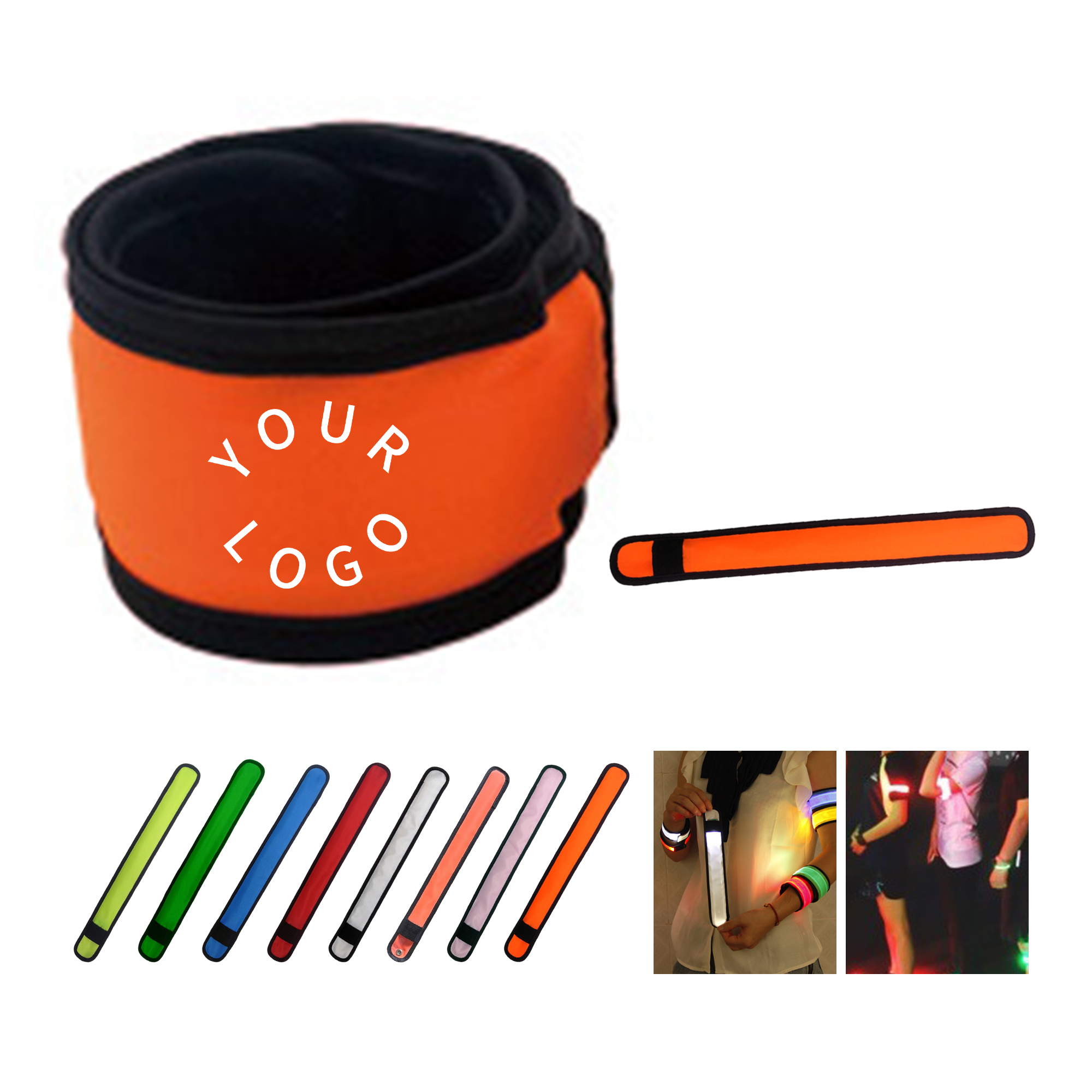 Led Slap Safety Band 13.78" x 1.57" 12