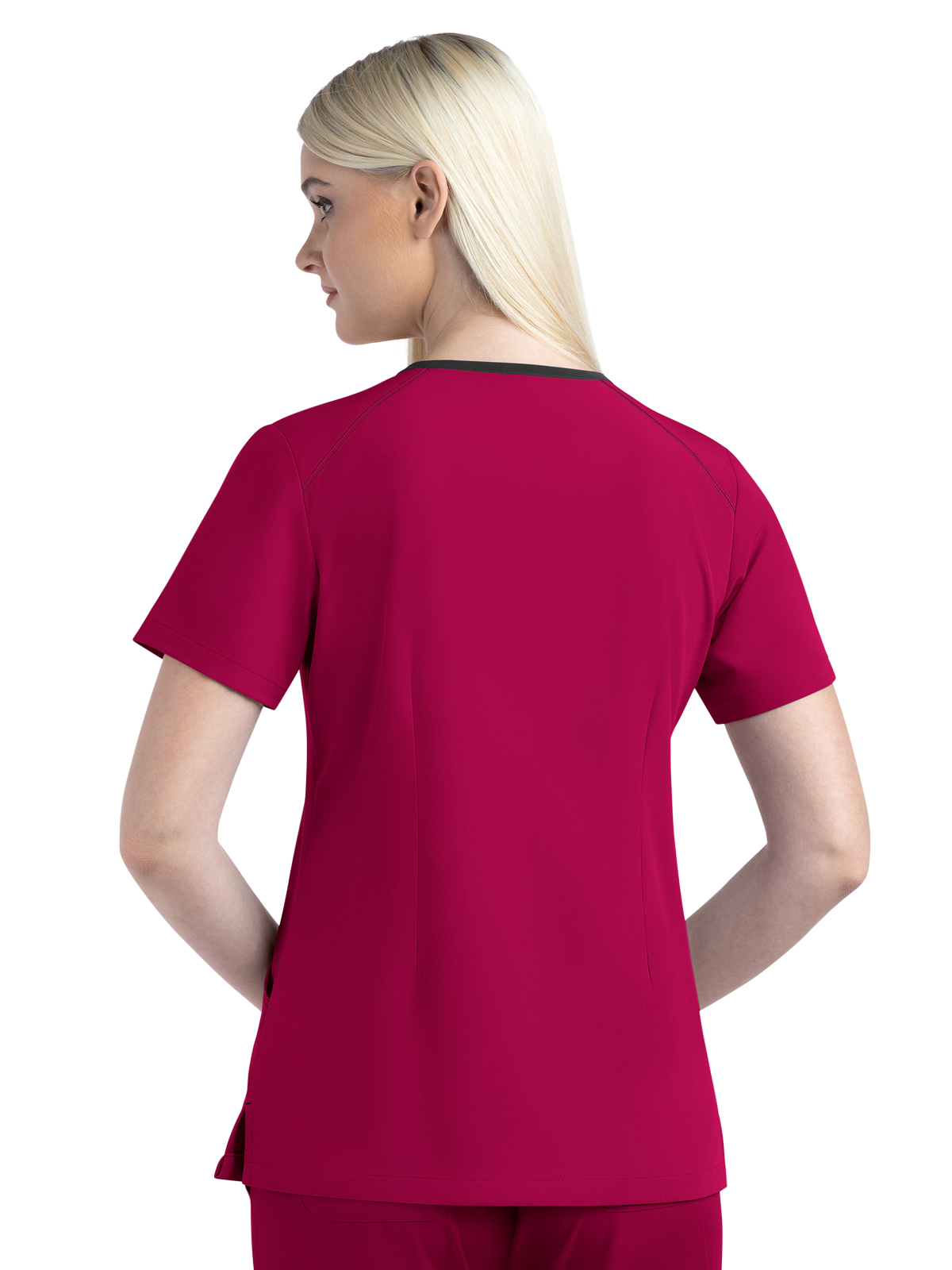 Maevn - Matrix Impulse - Women's Three-Pocket Contrast Stitching V-Neck Top 13