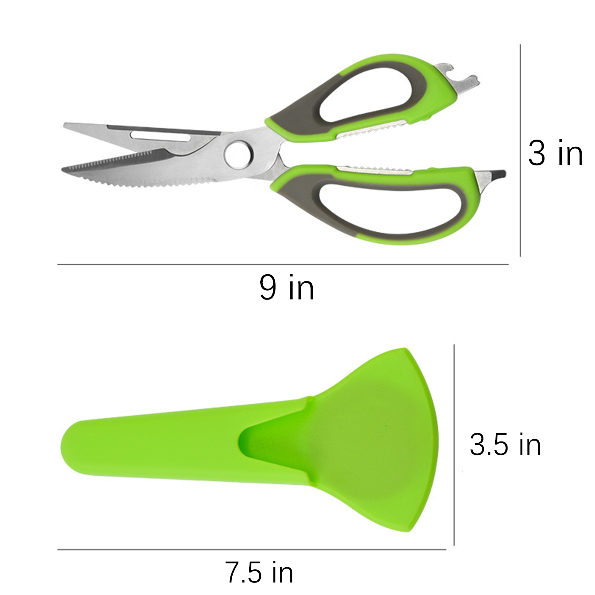 Stainless Steel Magnetic Kitchen Scissors 5