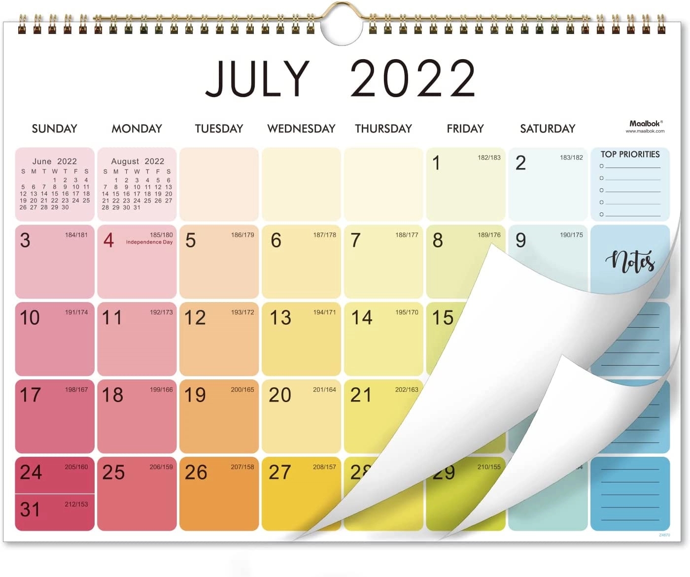 Customized Monthly Wall Calendar For Planning & Organizing 1