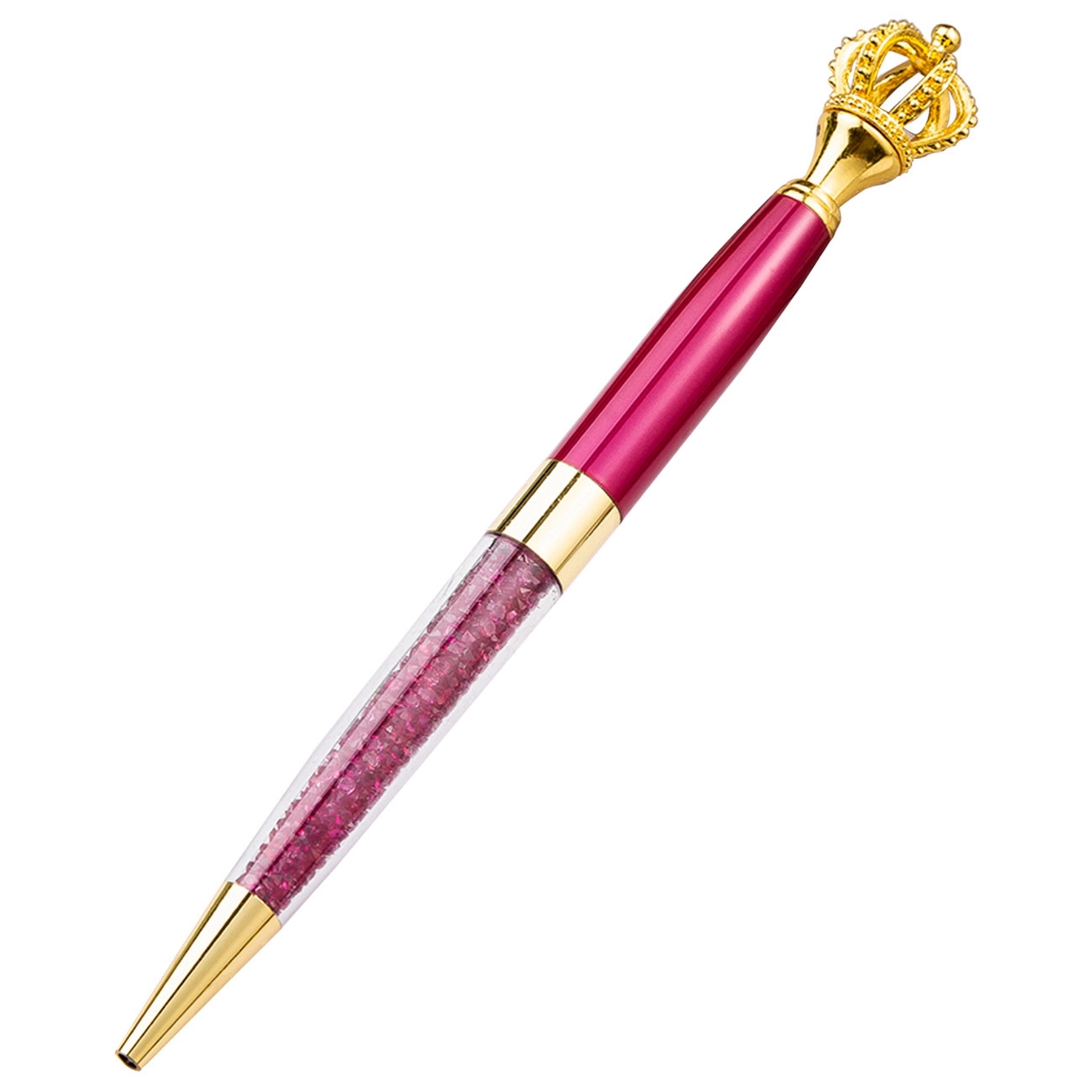 Metal Royal Crown Ballpoint Pen with Quicksand 8