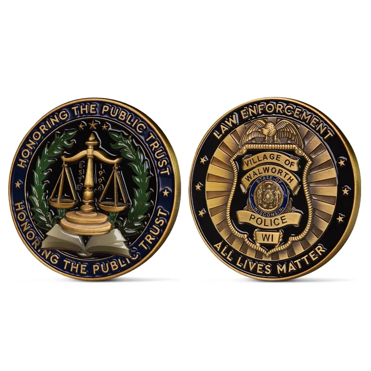 UV Printed 3D Challenge Coins 2 5