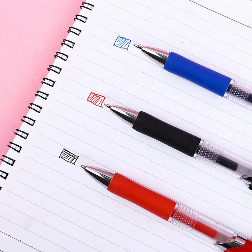 Inkflow Retractable Gel Pens With Rubber Grip 2