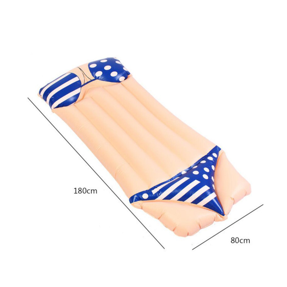 Inflatable Bikini Pattern Floating Bed