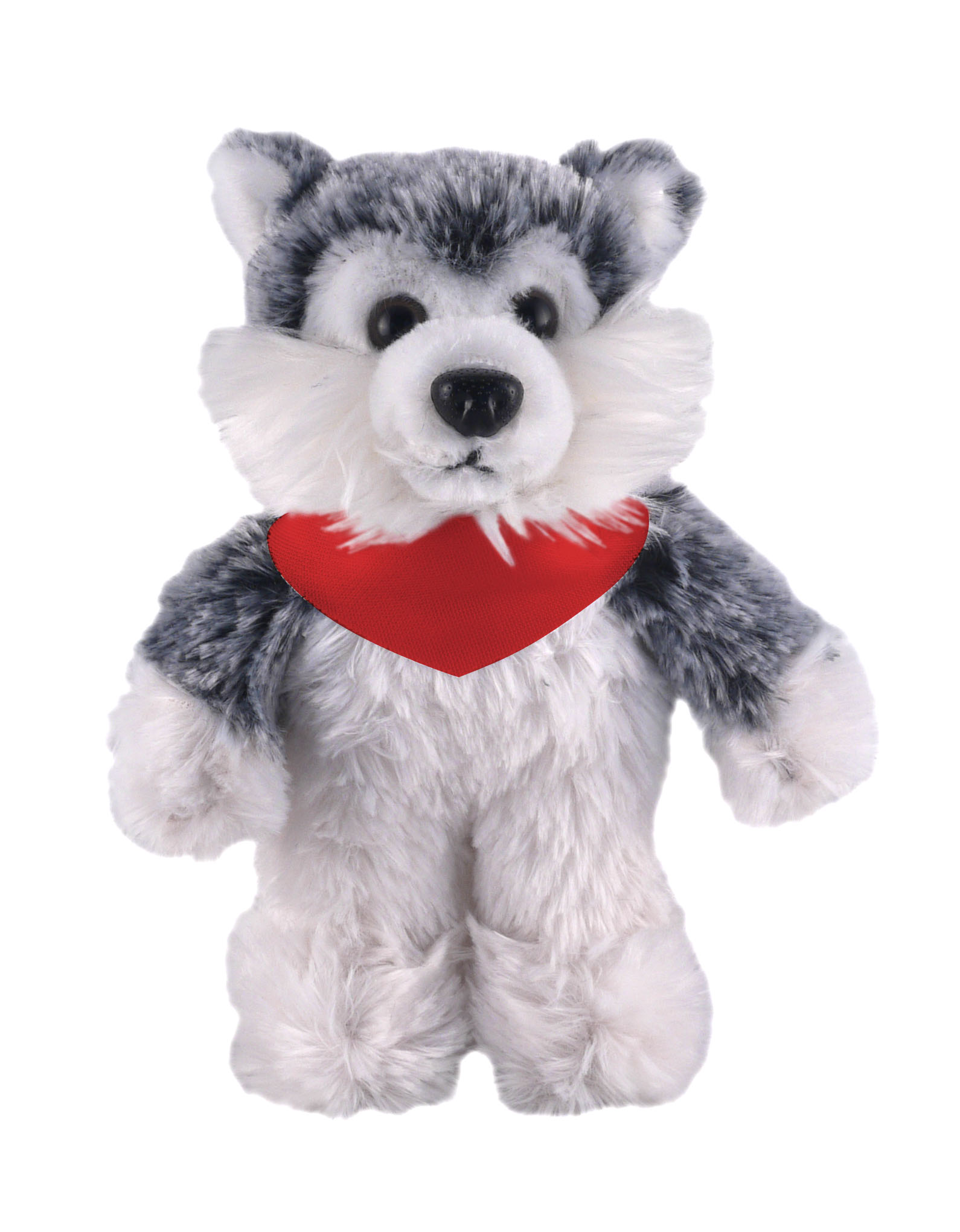 Soft Plush Stuffed Husky with Bandana 1