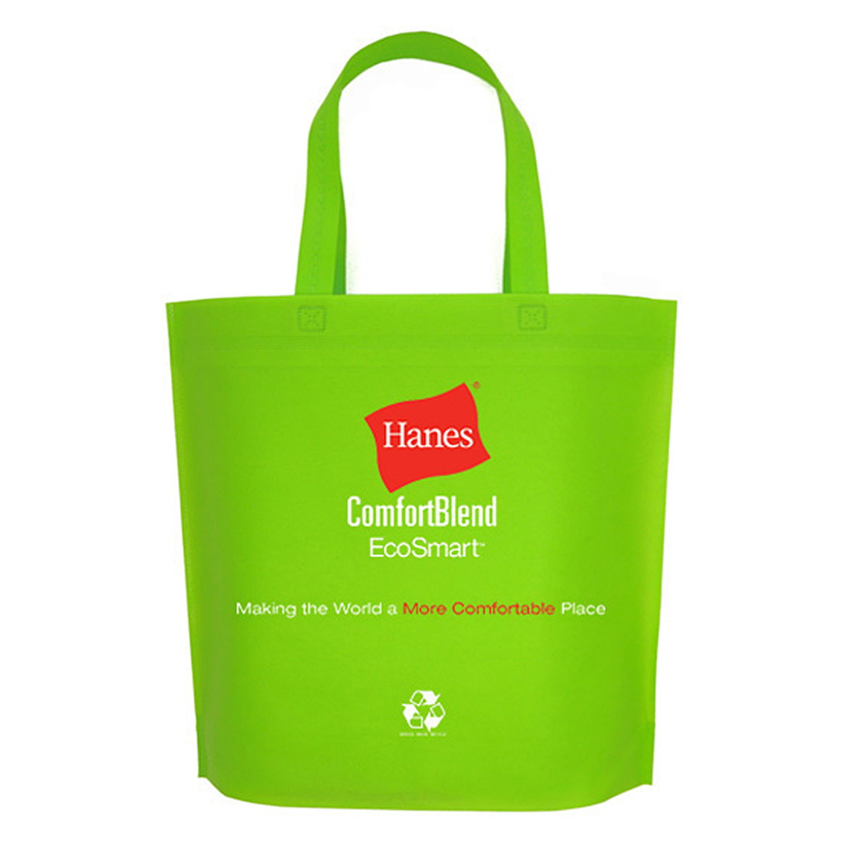 Custom Heat Sealed 80g Non-Woven PP Tote Bag 14"x15"x4" 1